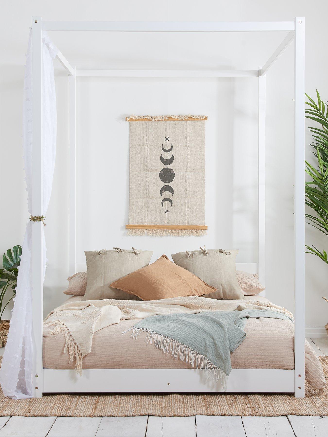  image of birlea-darwin-four-poster-bed-white
