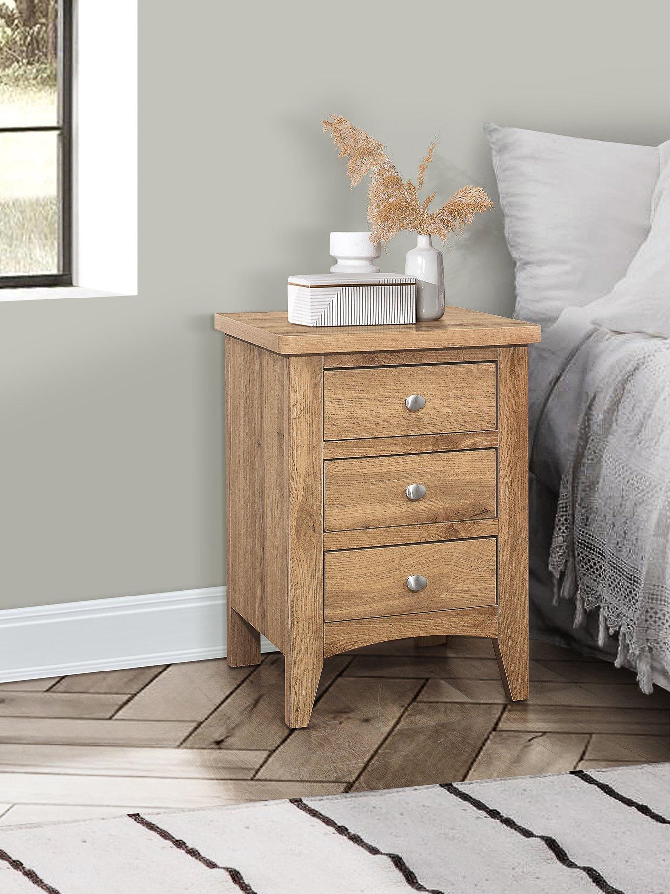 Image 1 of 7 of Birlea Hampstead 3 Drawer Bedside