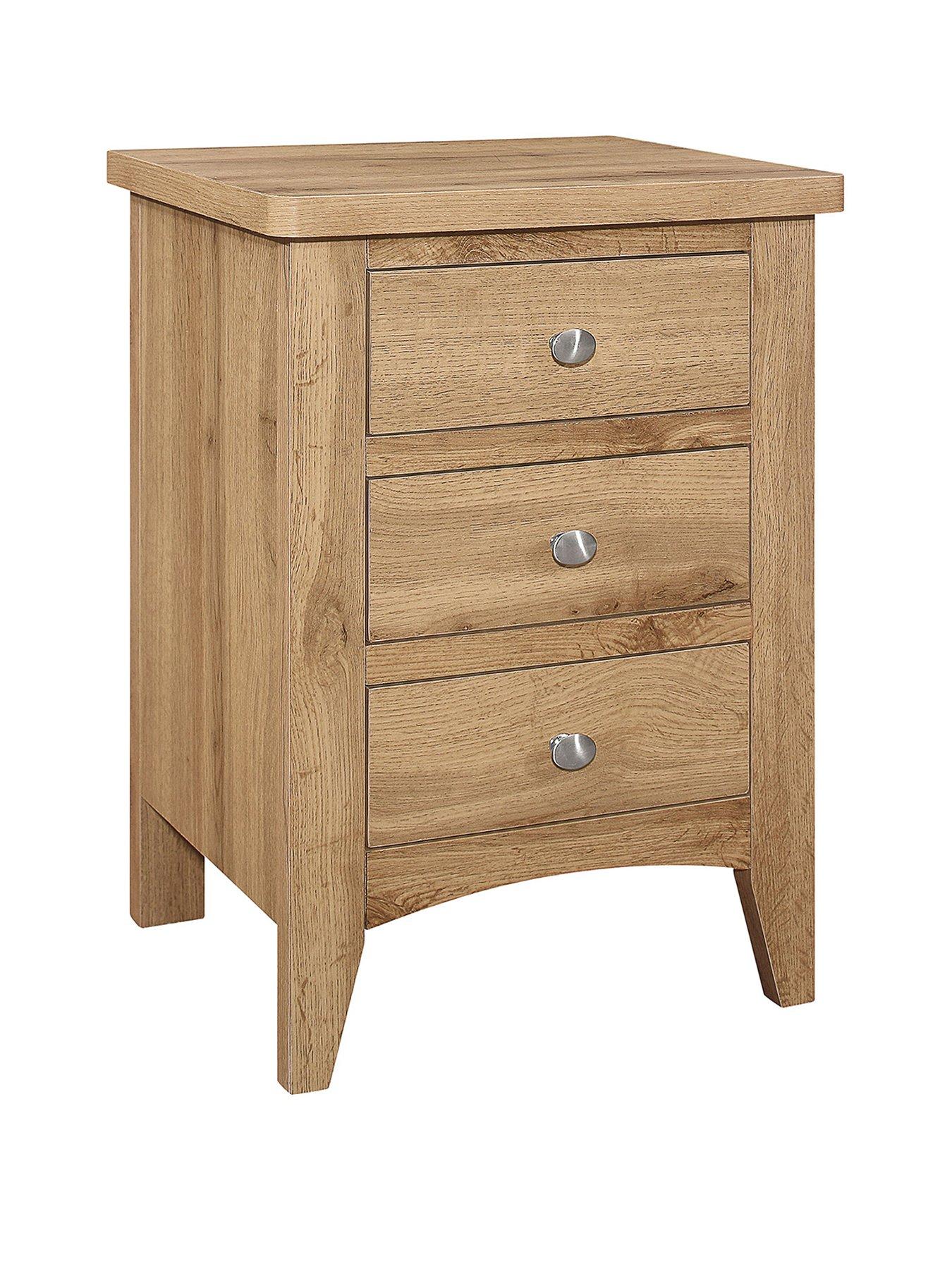 Image 3 of 7 of Birlea Hampstead 3 Drawer Bedside