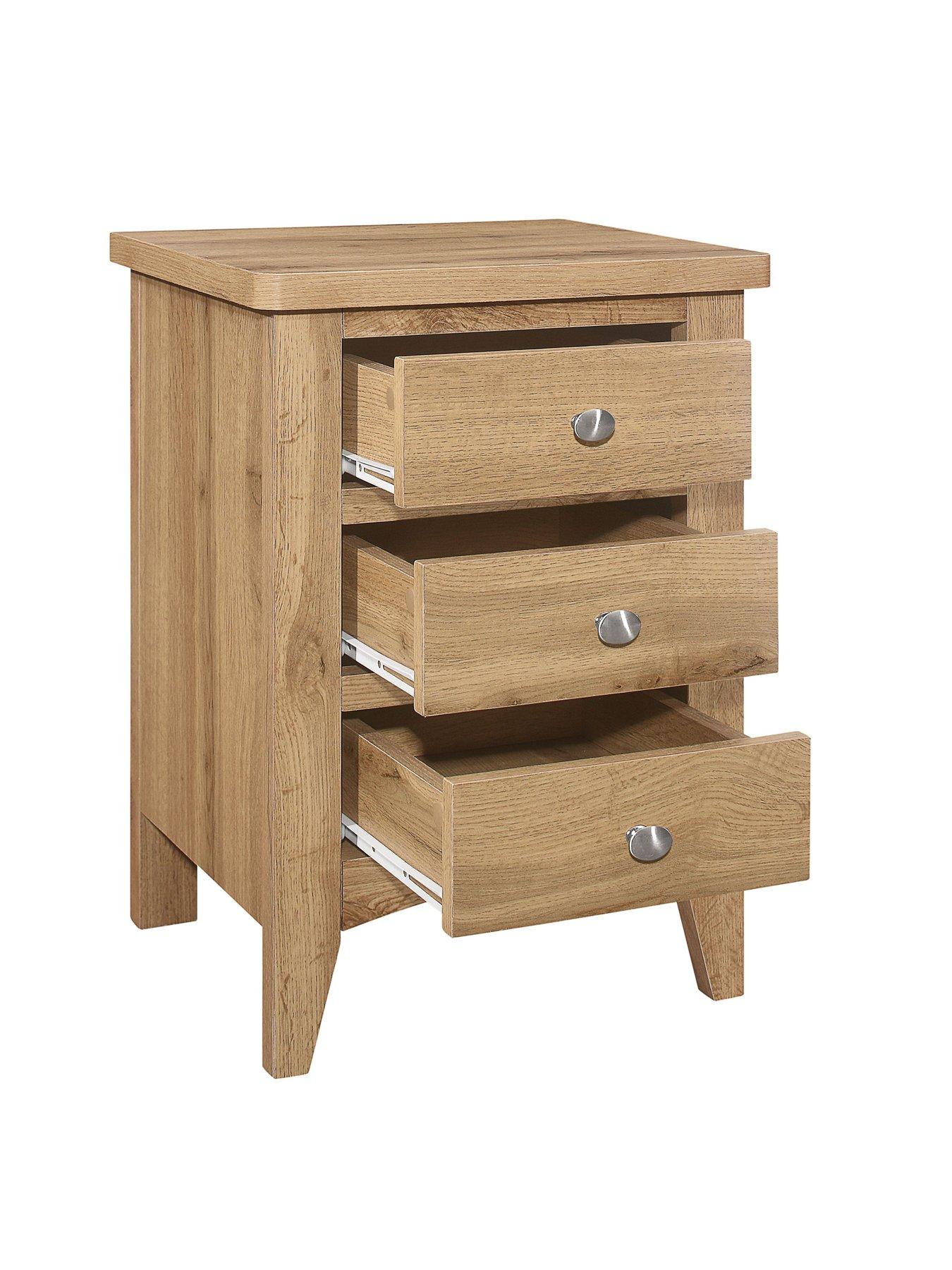 Image 4 of 7 of Birlea Hampstead 3 Drawer Bedside