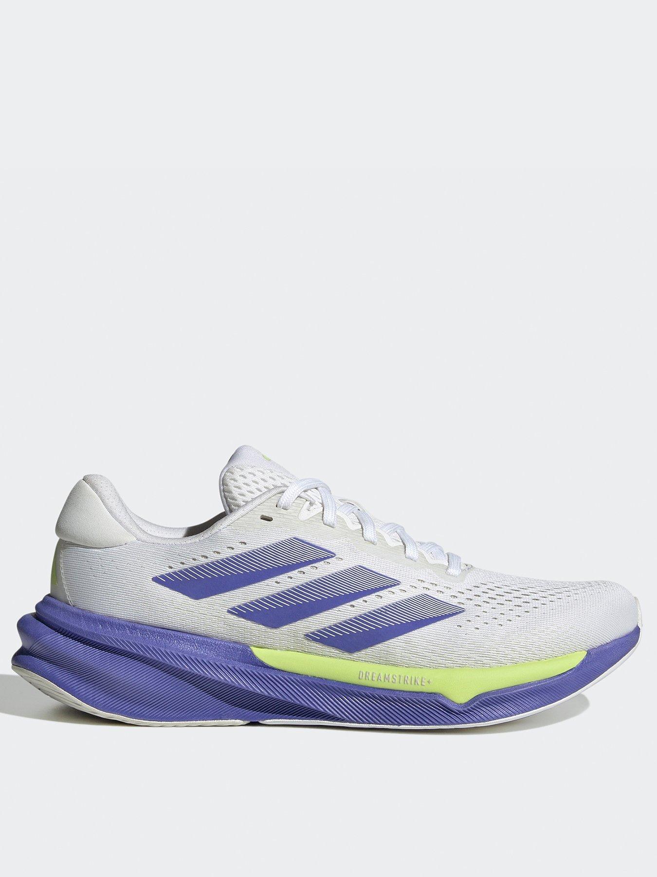 adidas Womens Running Supernova Stride 2 Trainers - White/Silver/Cobalt Blue