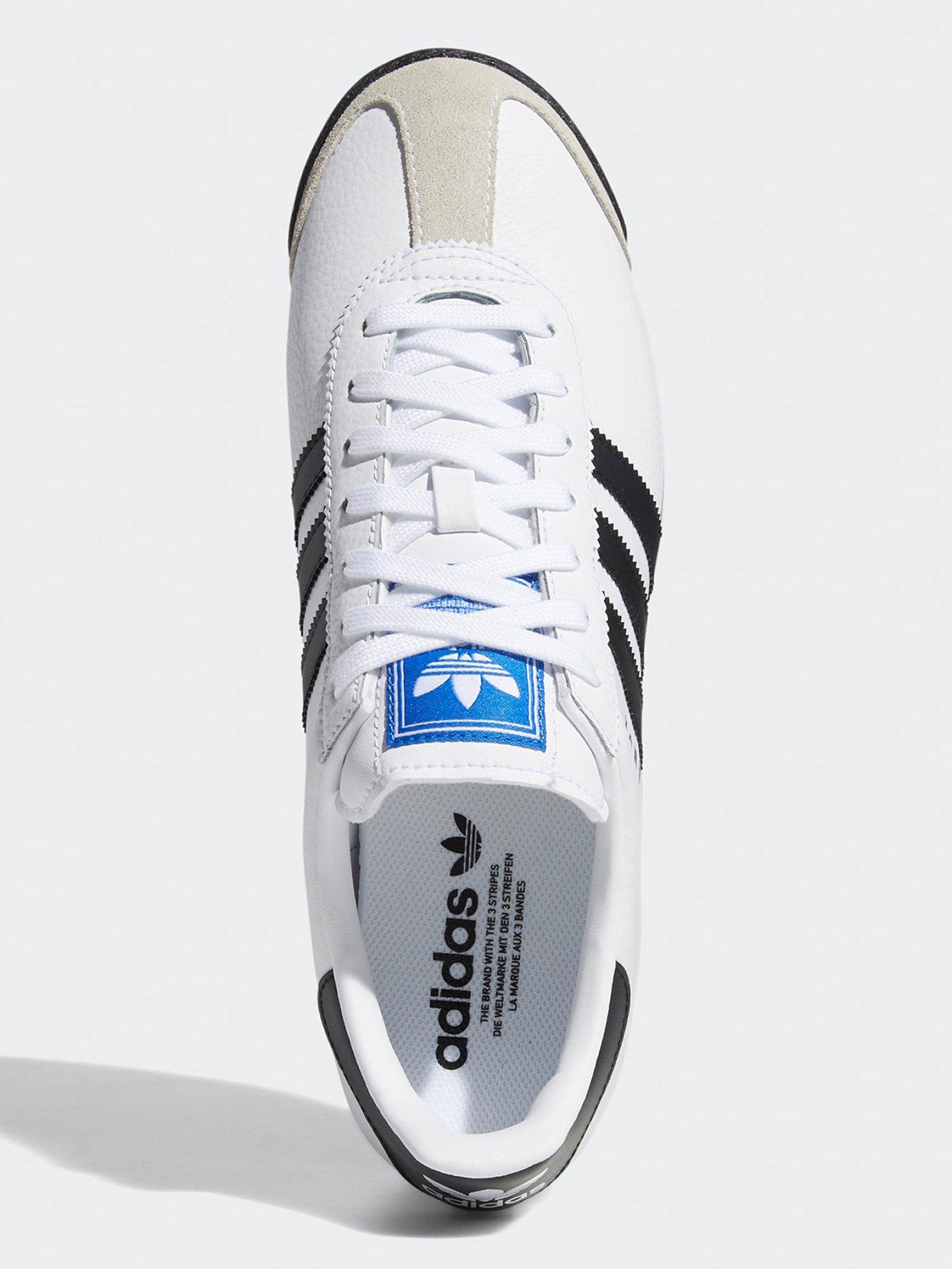 Image 4 of 6 of adidas Originals Mens Samoa Trainers - Black/White