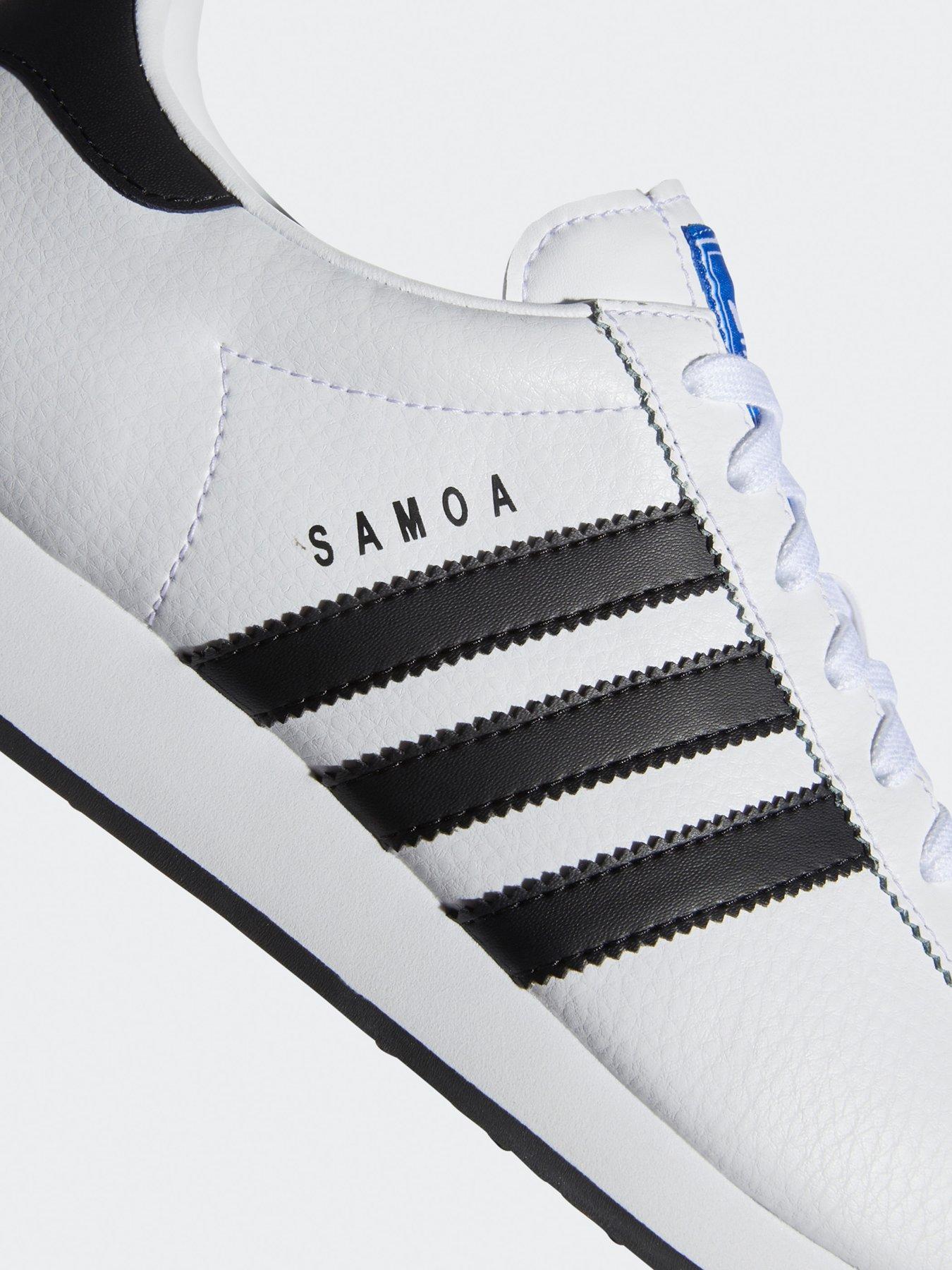 Image 6 of 6 of adidas Originals Mens Samoa Trainers - Black/White
