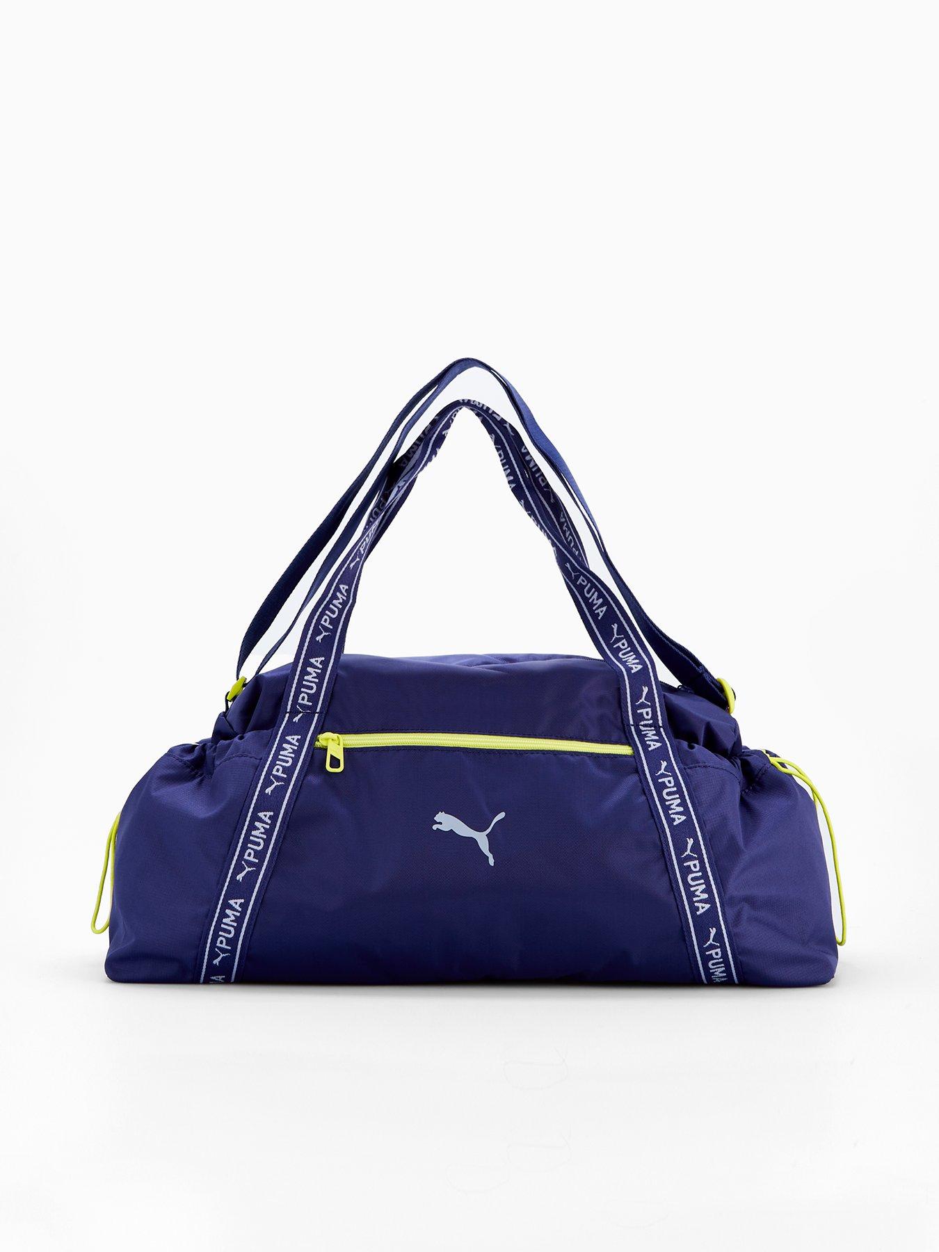  image of puma-womens-training-duffle-bag-blue-crystal