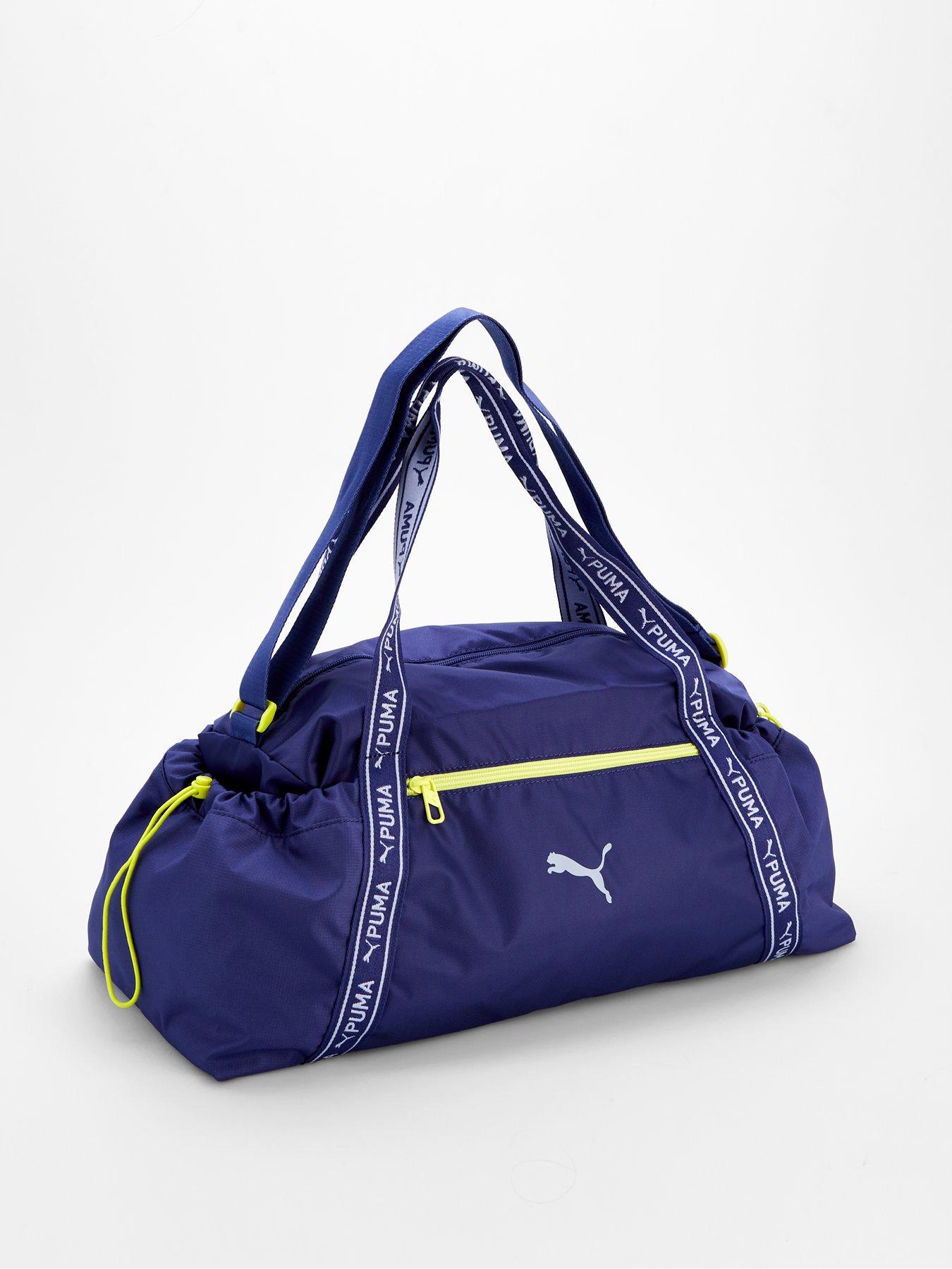  image of puma-womens-training-duffle-bag-blue-crystal