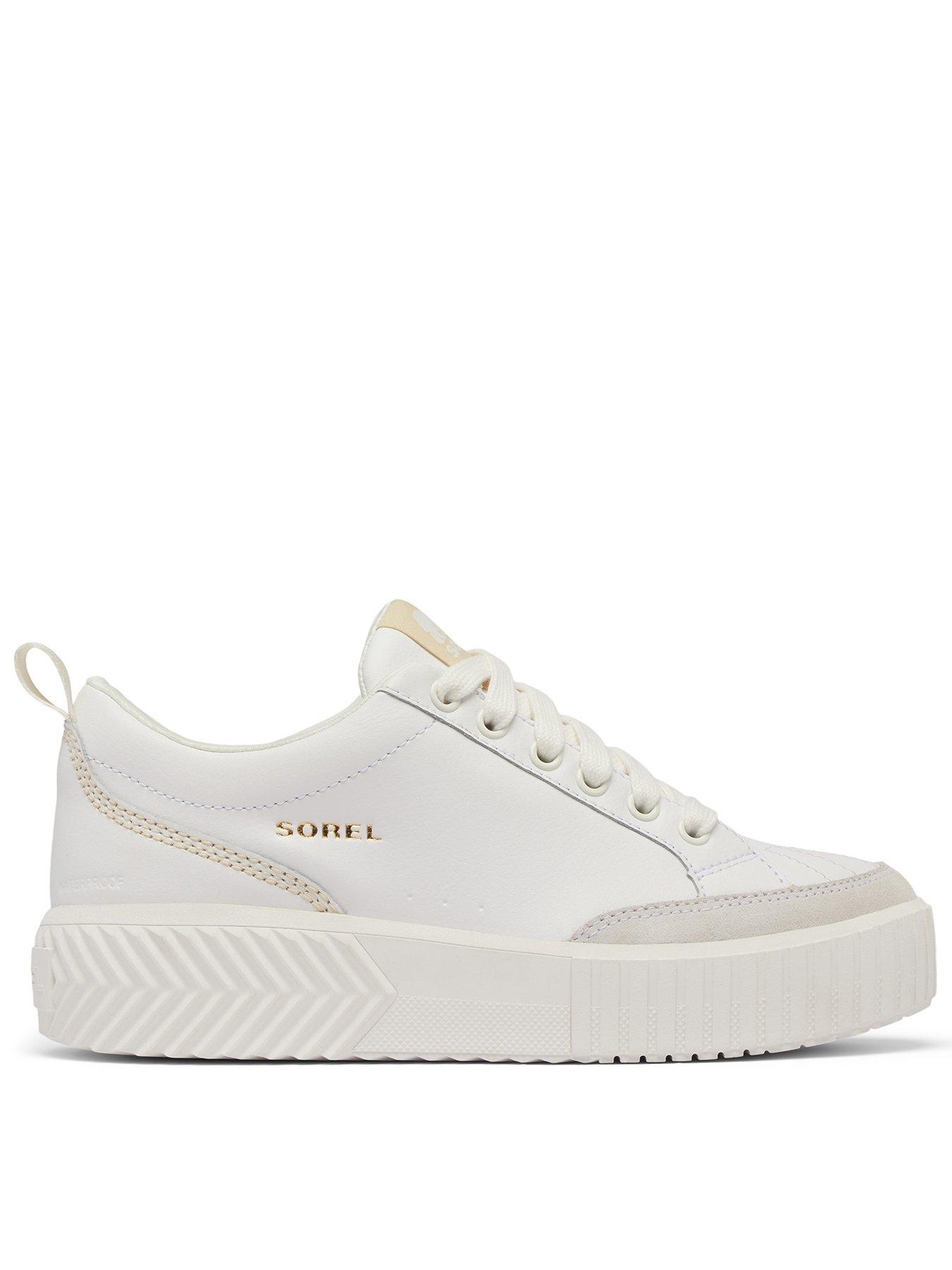  image of sorel-womens-ona-ave-waterproof-low-sneaker-cream