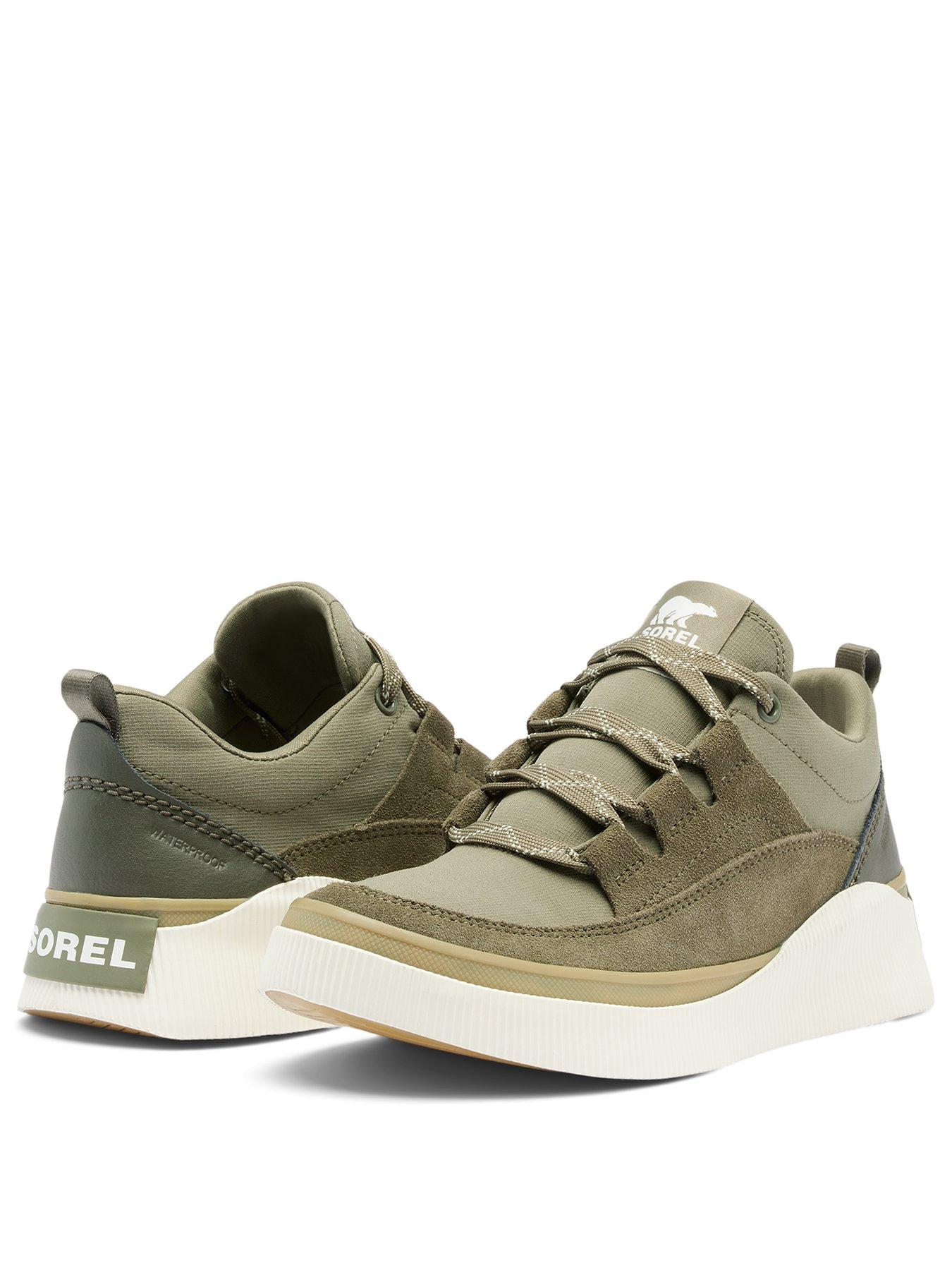  image of sorel-womens-out-n-about-4-waterproof-low-sneakers-nbspgreen