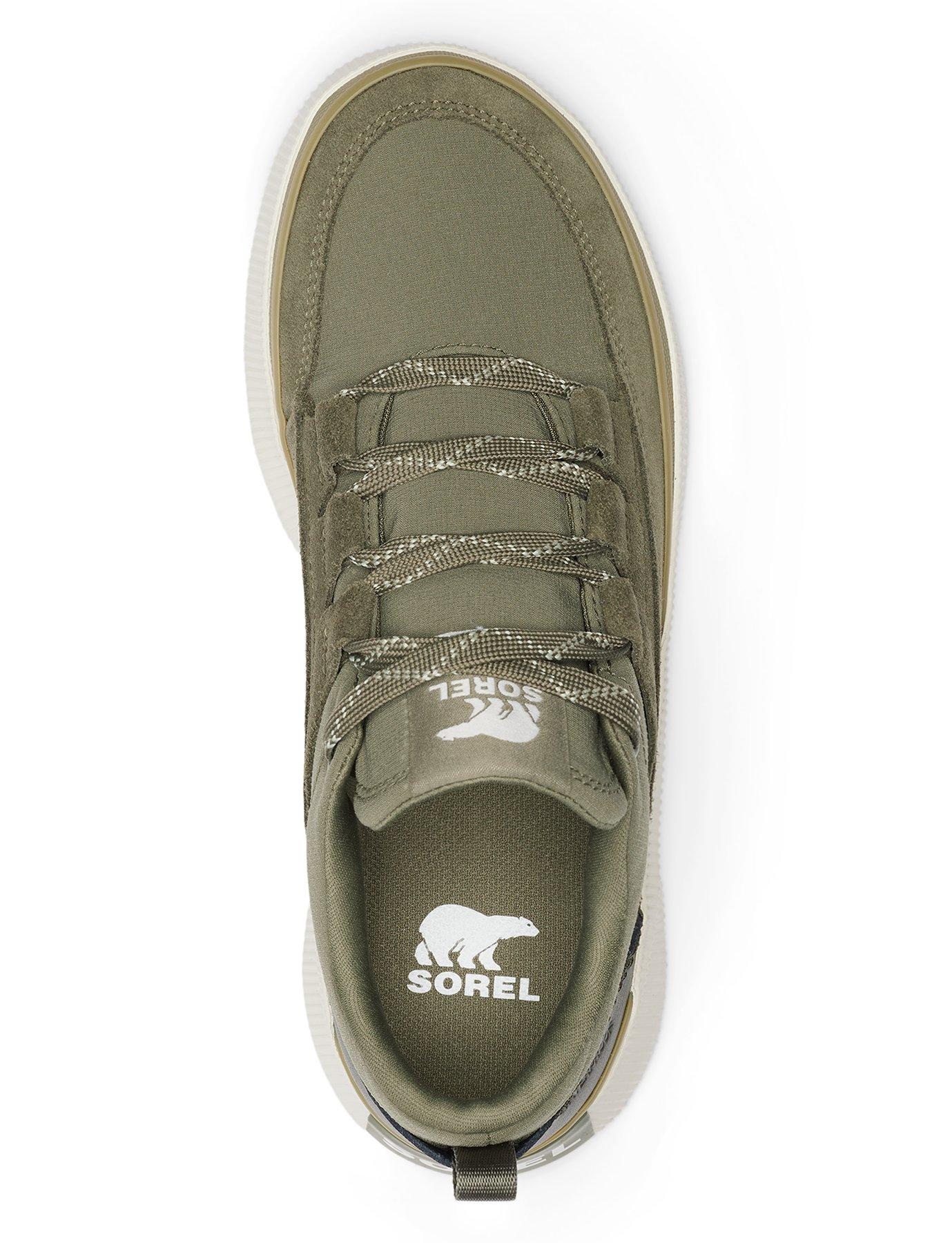  image of sorel-womens-out-n-about-4-waterproof-low-sneakers-nbspgreen