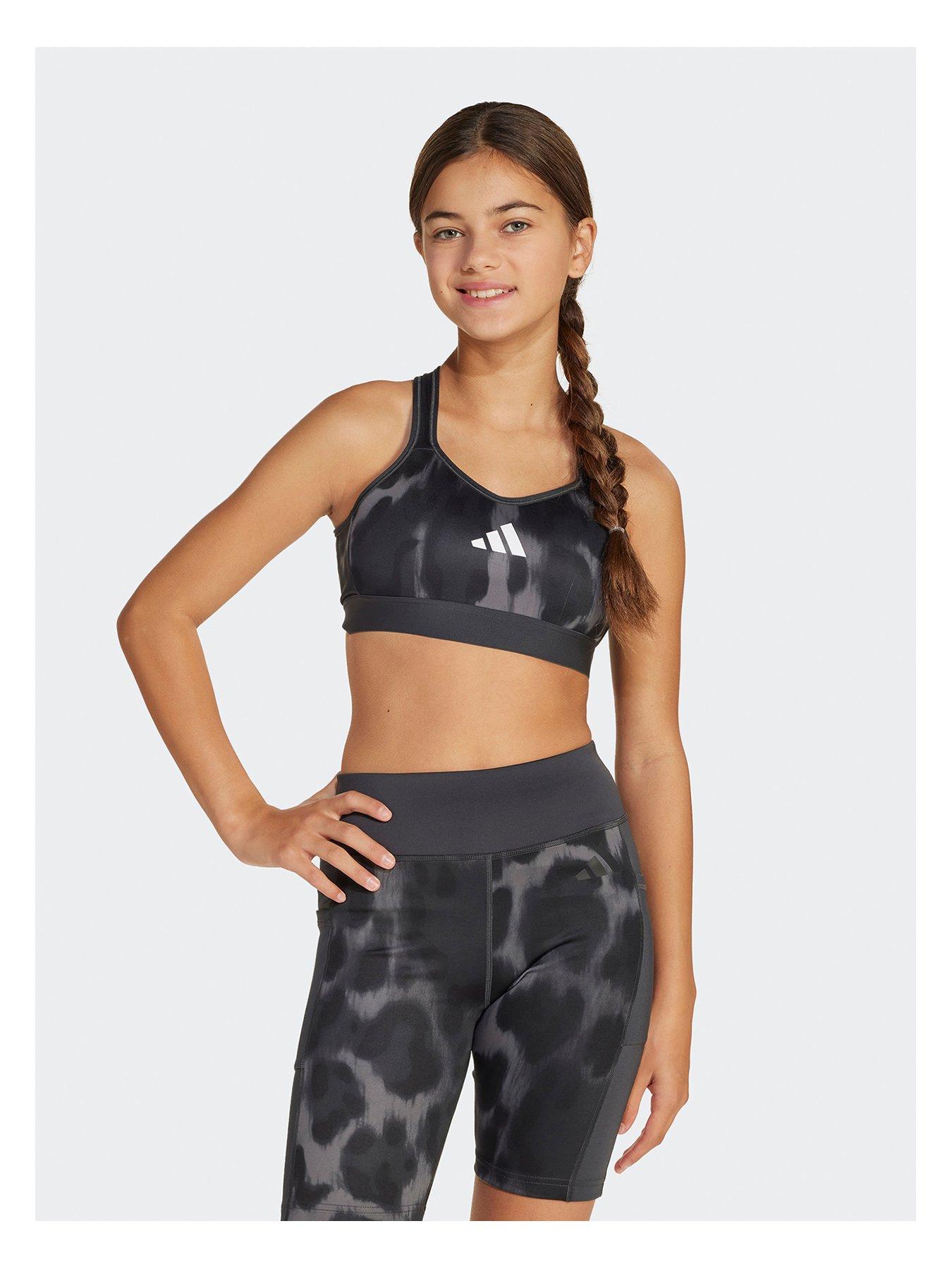 adidas-junior-girls-training-printed-sports-bra-grey-grey-fivecarbonblack
