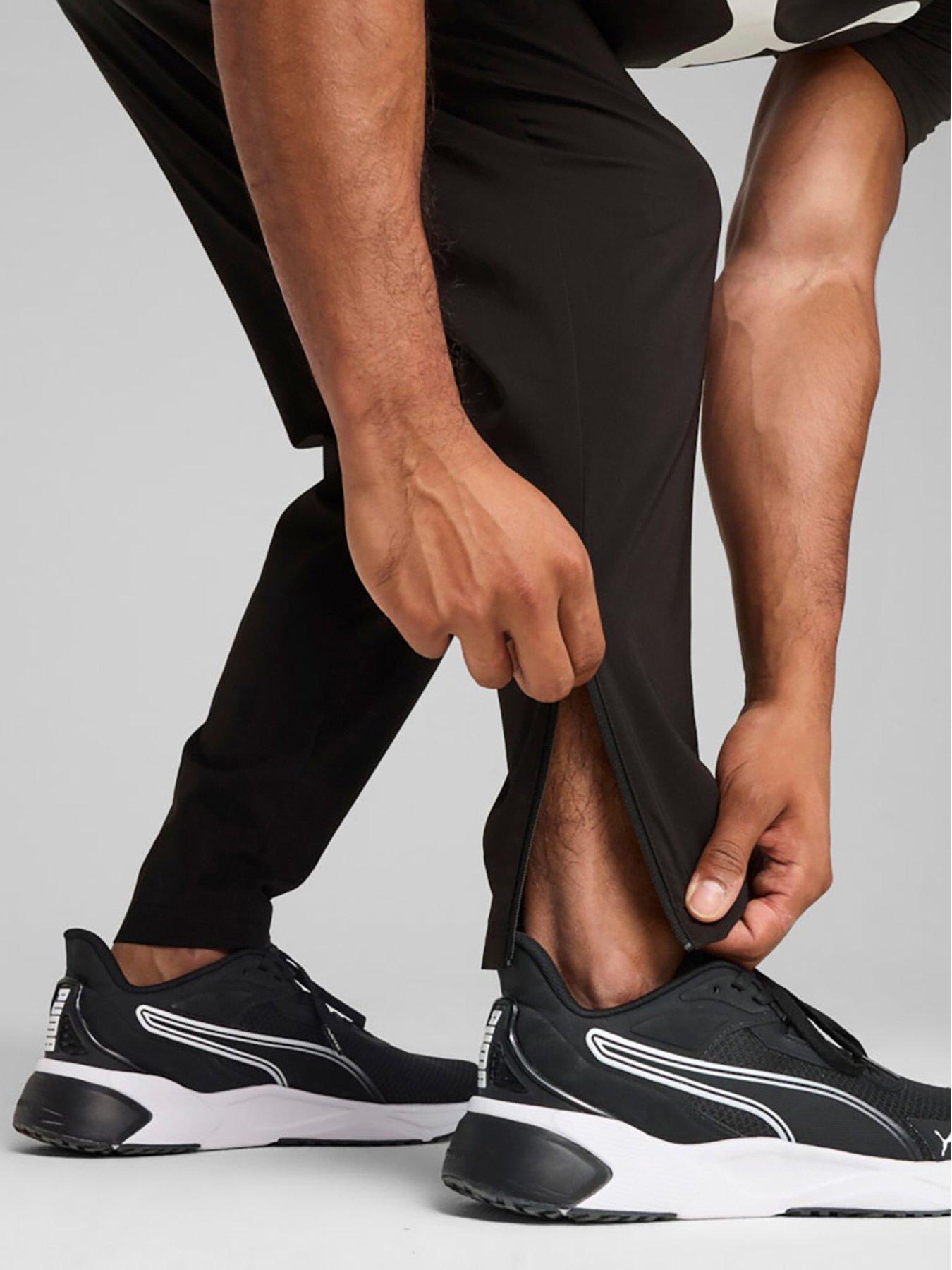  image of puma-mens-training-tech-woven-cargo-pants-black