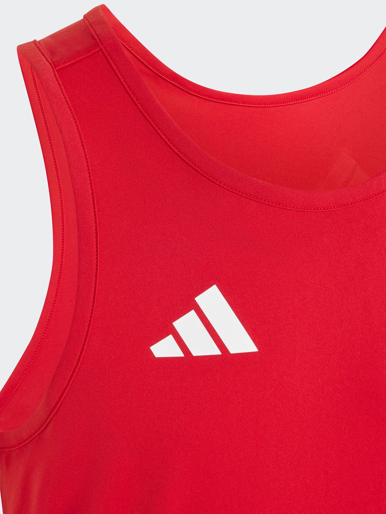  image of adidas-junior-unisex-running-team-vest-red