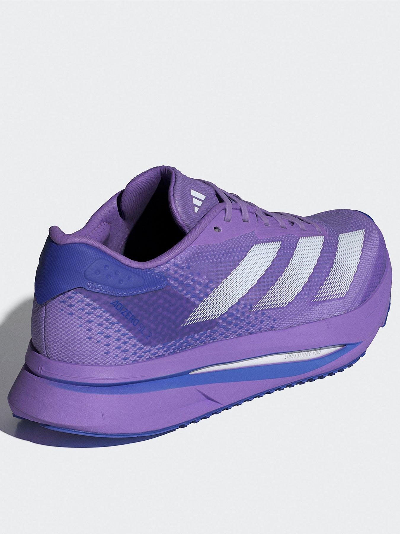  image of adidas-womens-running-adizero-sl2-trainers-violet-fusionlemoncobalt