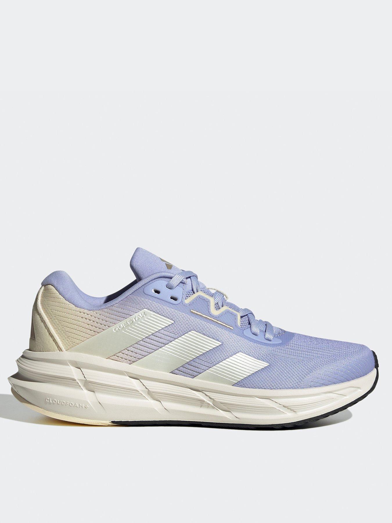 image of adidas-womens-running-questar-3-trainers-violet-toneivorywarm-vanilla