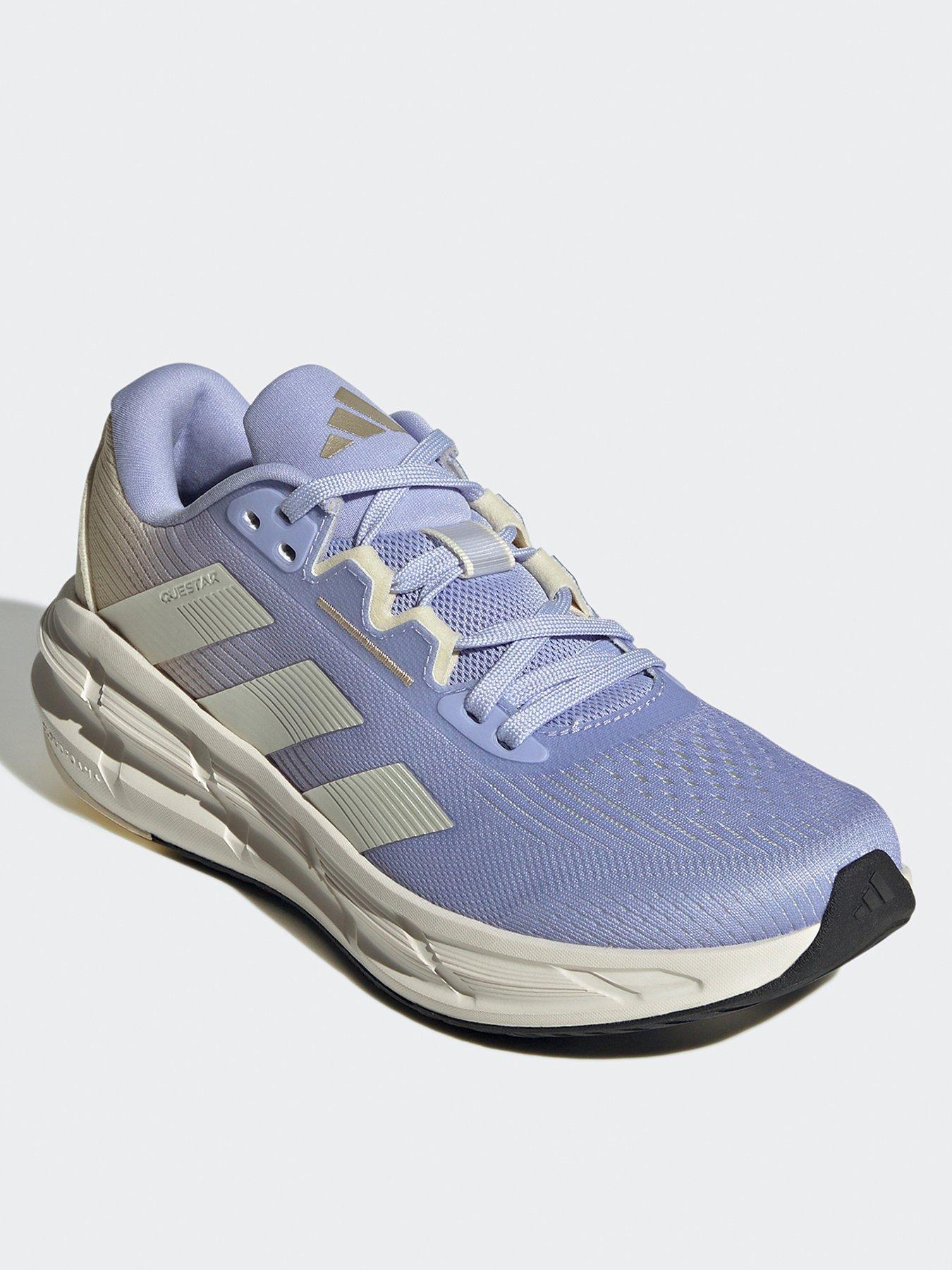 image of adidas-womens-running-questar-3-trainers-violet-toneivorywarm-vanilla