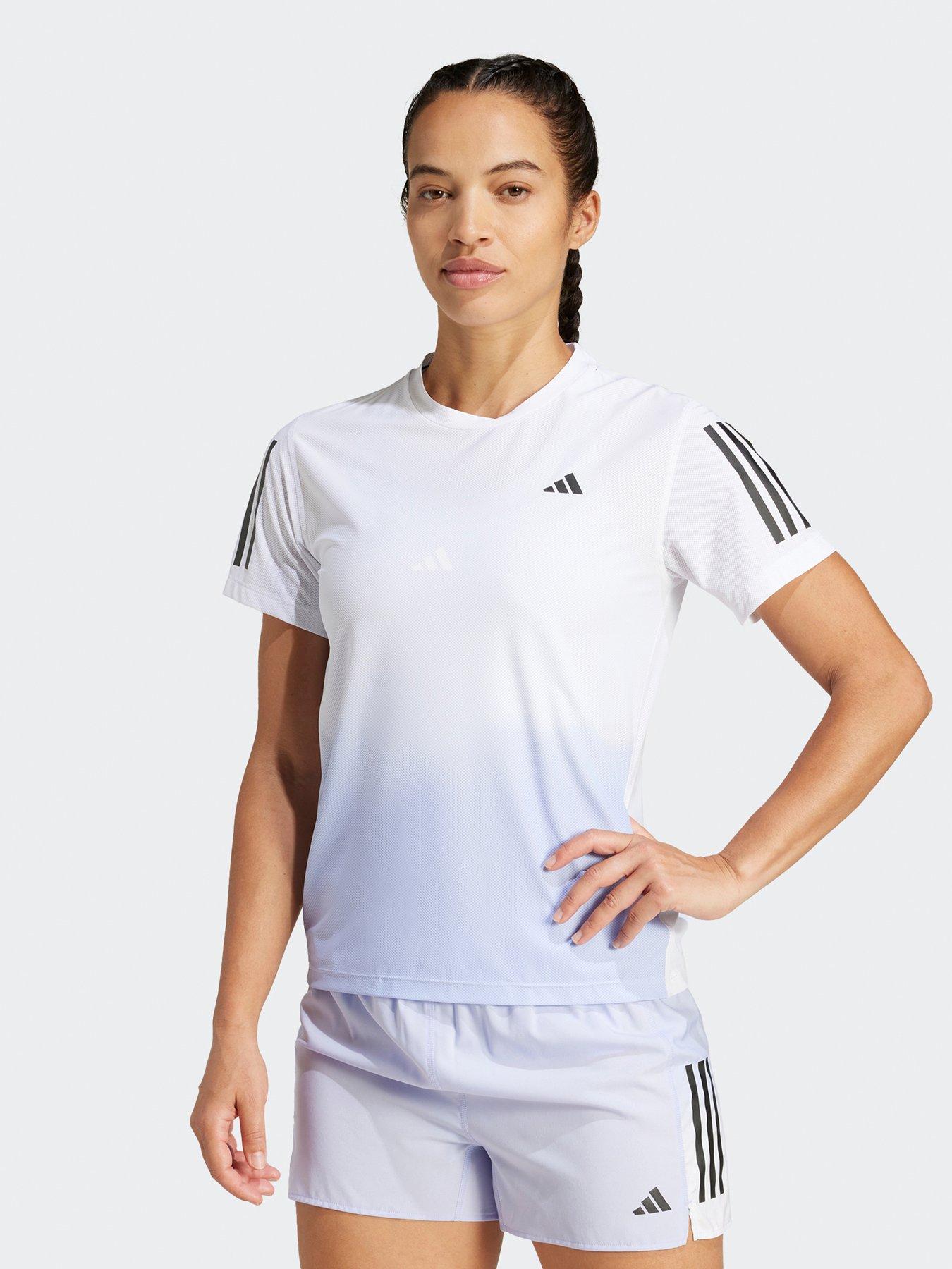 undefined Womens Running Own The Run Colour Block T-Shirt - White