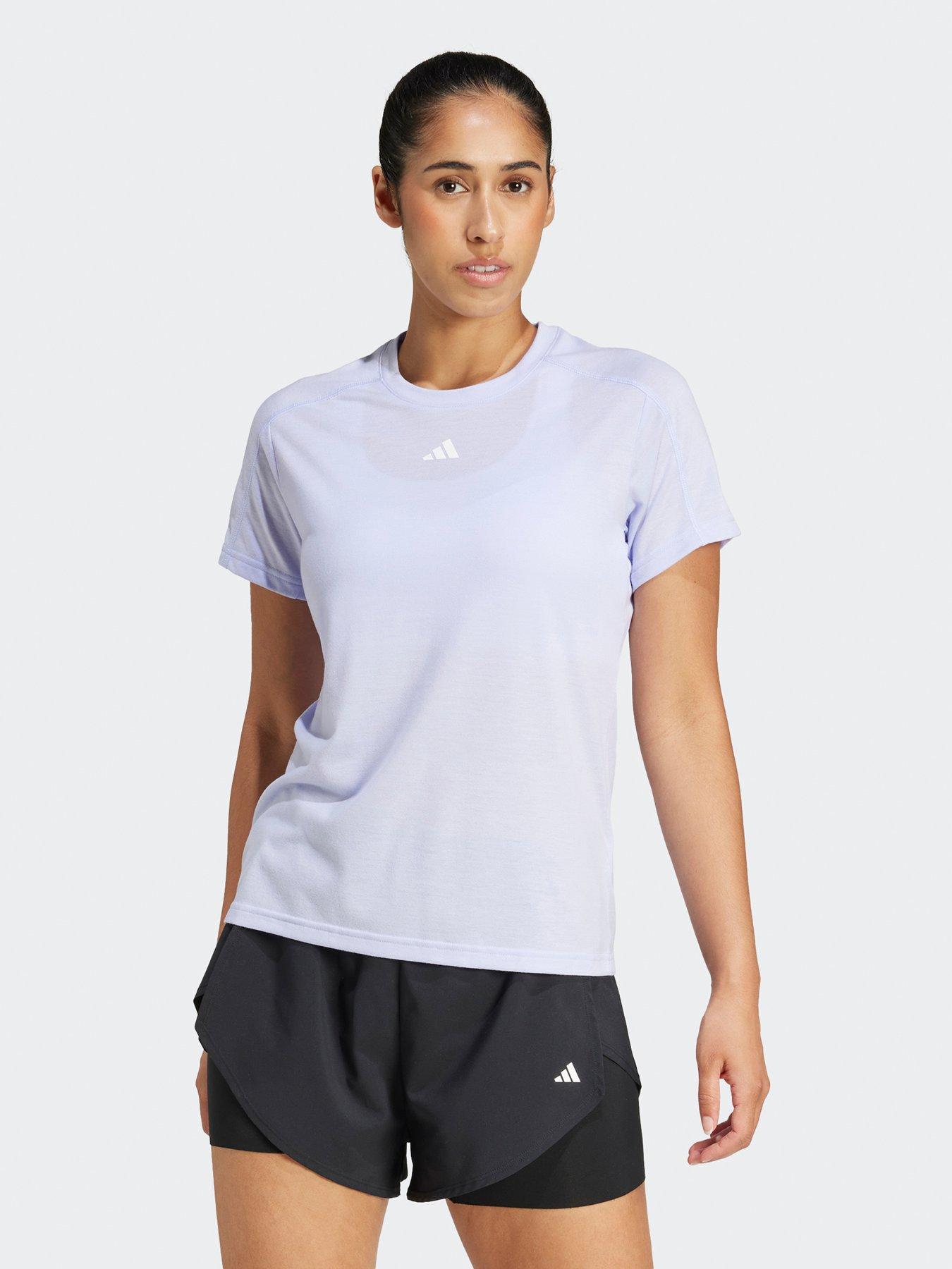 undefined Womens Train Essentials Crew T-Shirt - Purple