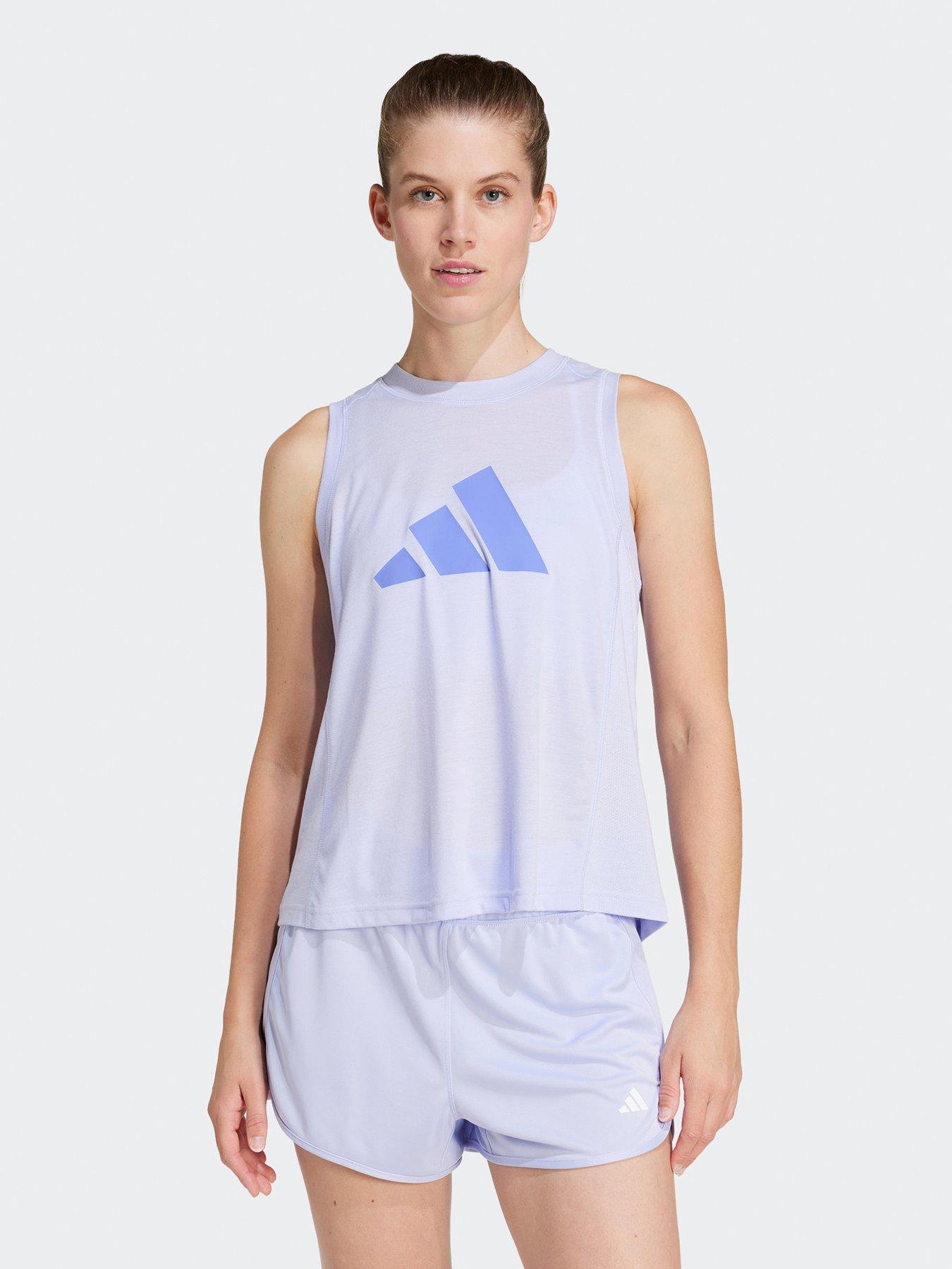 undefined Womens Train Essentials Logo Tank - Purple