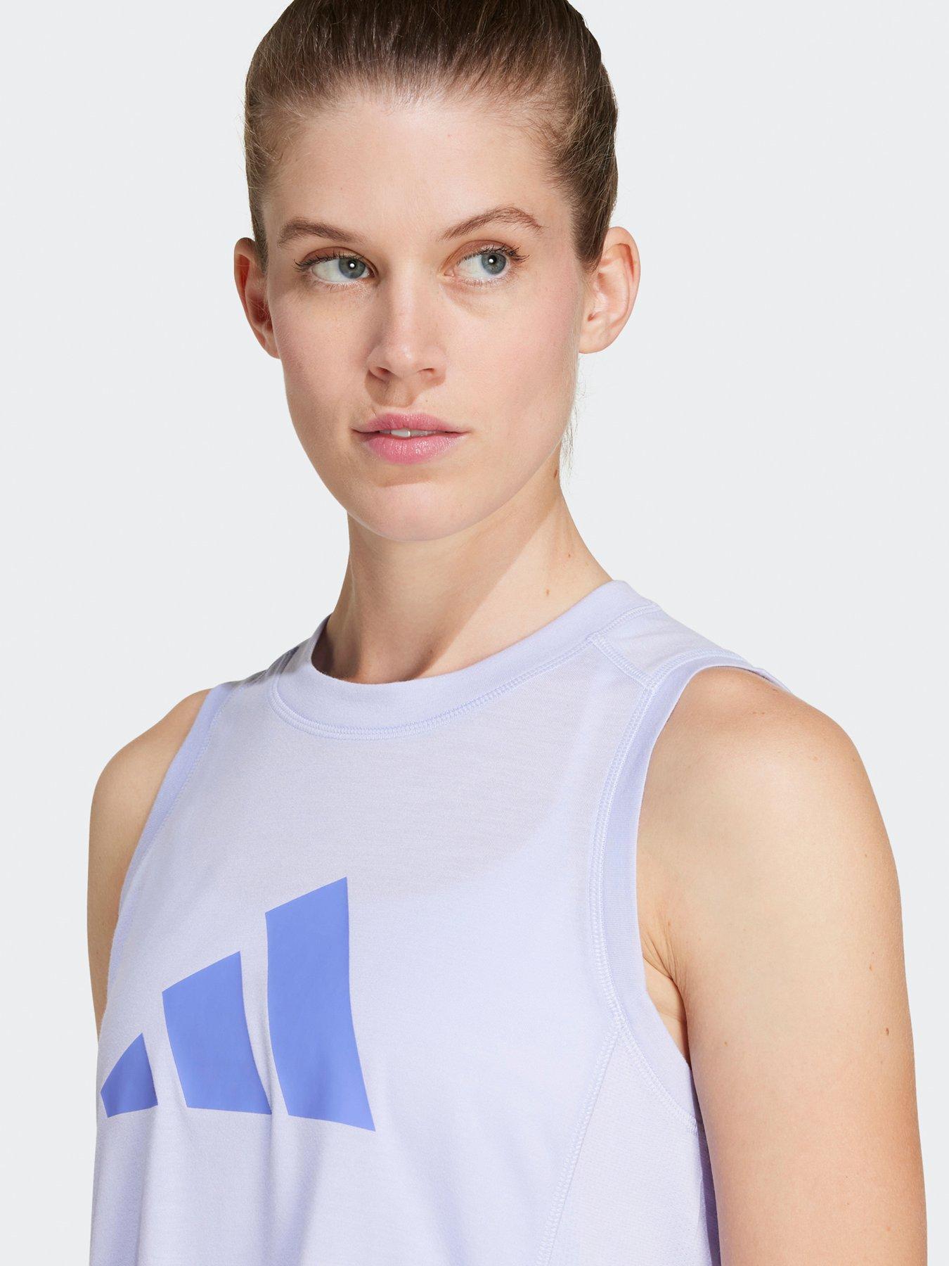  image of adidas-womens-train-essentials-logo-tank-purple