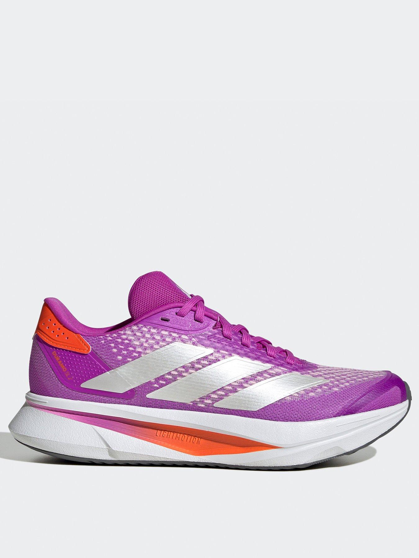  image of adidas-womens-running-duramo-sl2-trainers-purpleimpact-orange