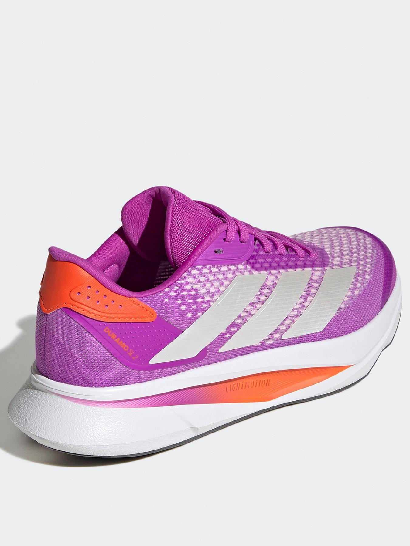  image of adidas-womens-running-duramo-sl2-trainers-purpleimpact-orange