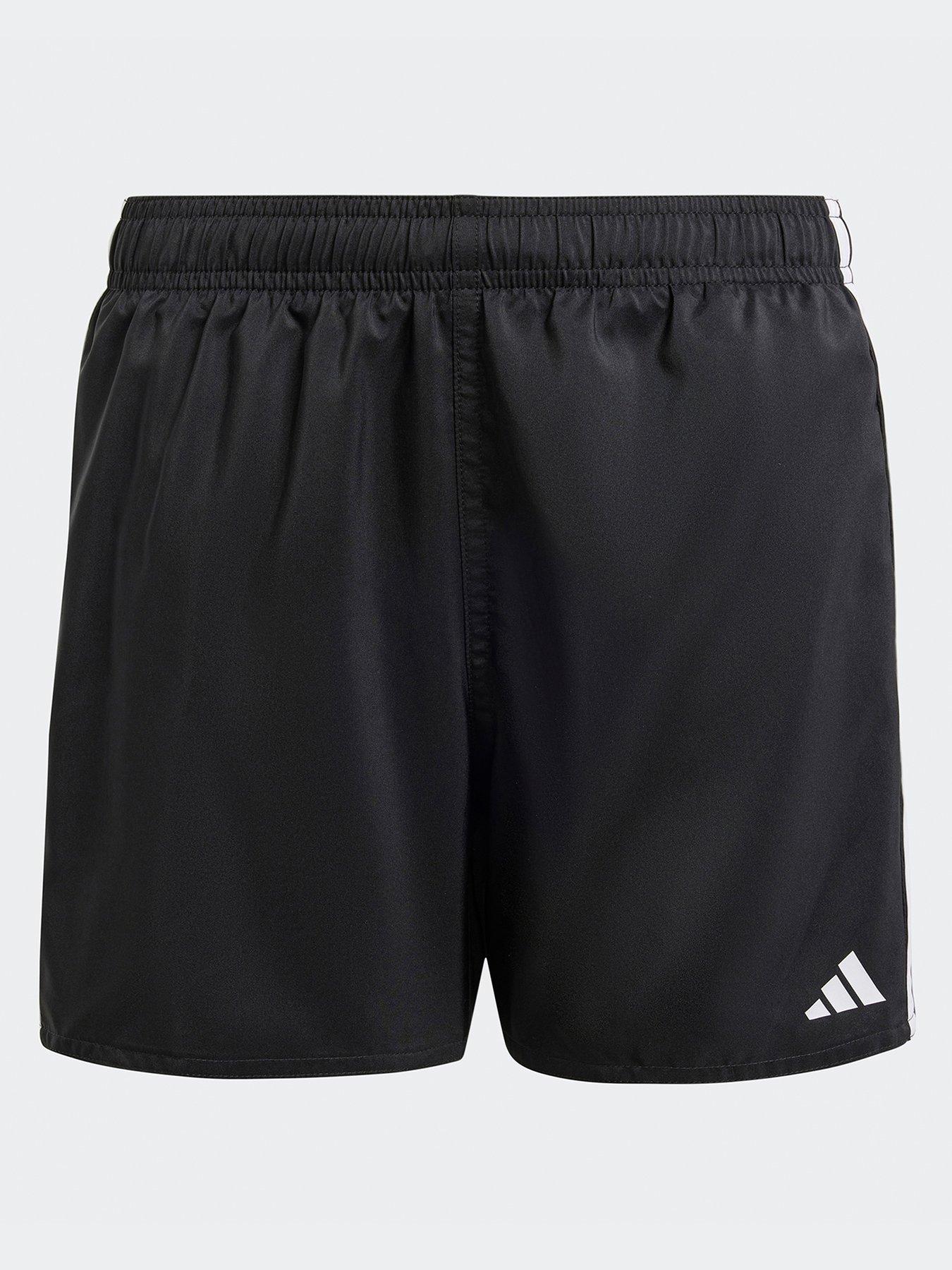 undefined Kids Boys 3 Stripe Swim Shorts - Black