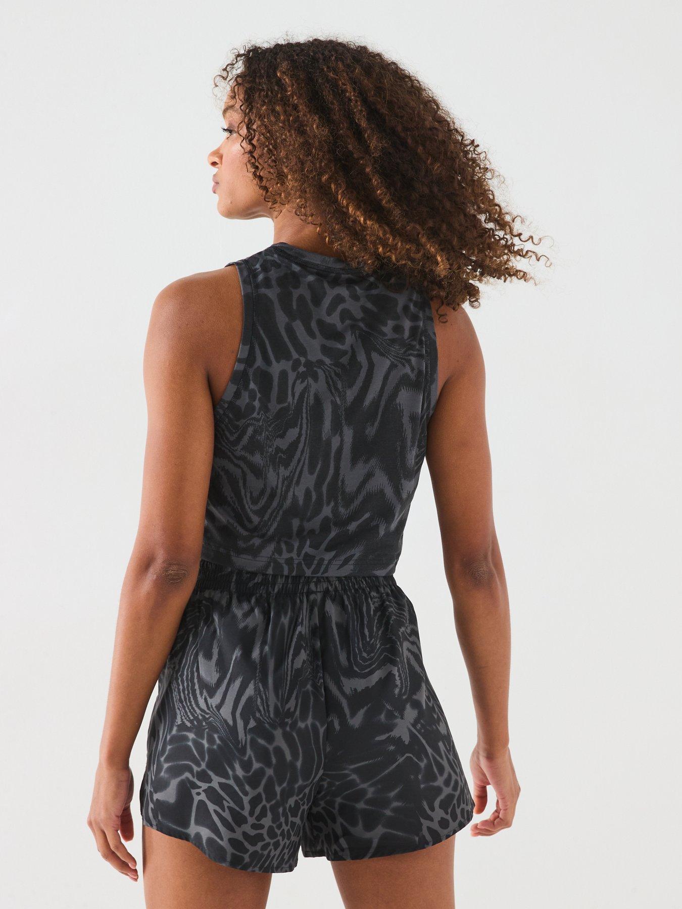  image of adidas-womens-train-essentials-printed-tank-black