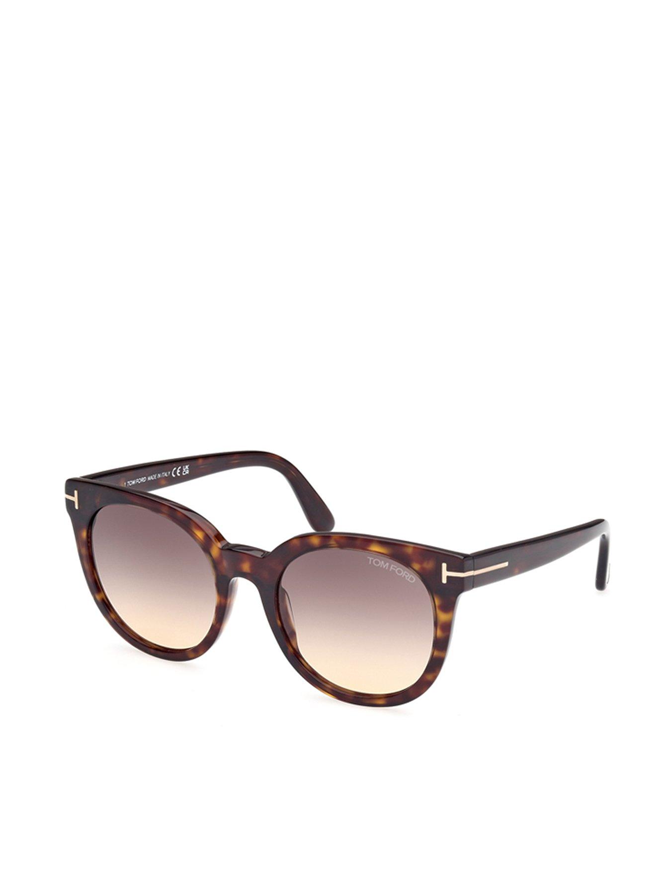 Tom Ford Moira Butterfly Sunglasses - Dark Havana