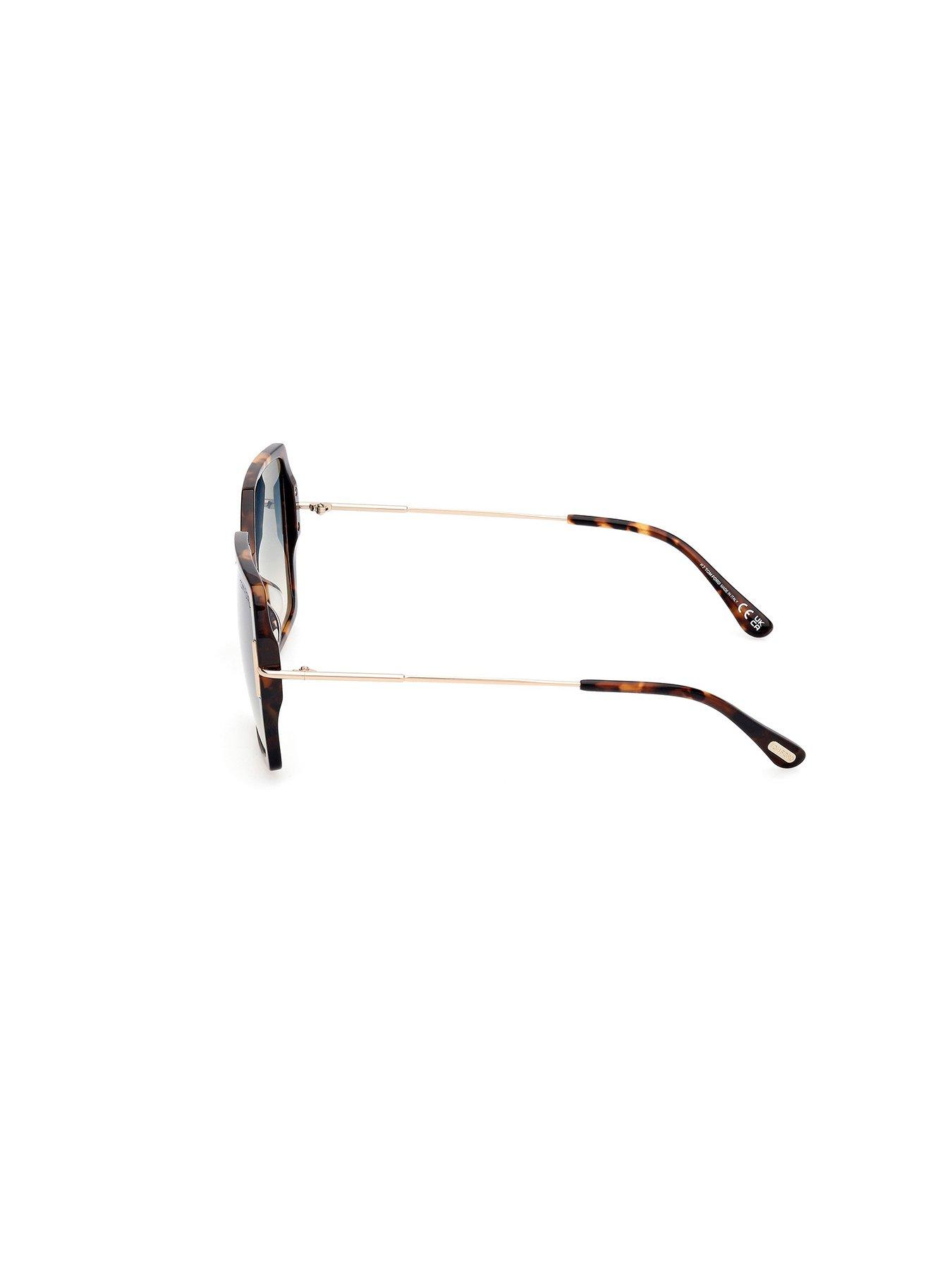  image of tom-ford-joanna-butterfly-sunglasses-dark-havana