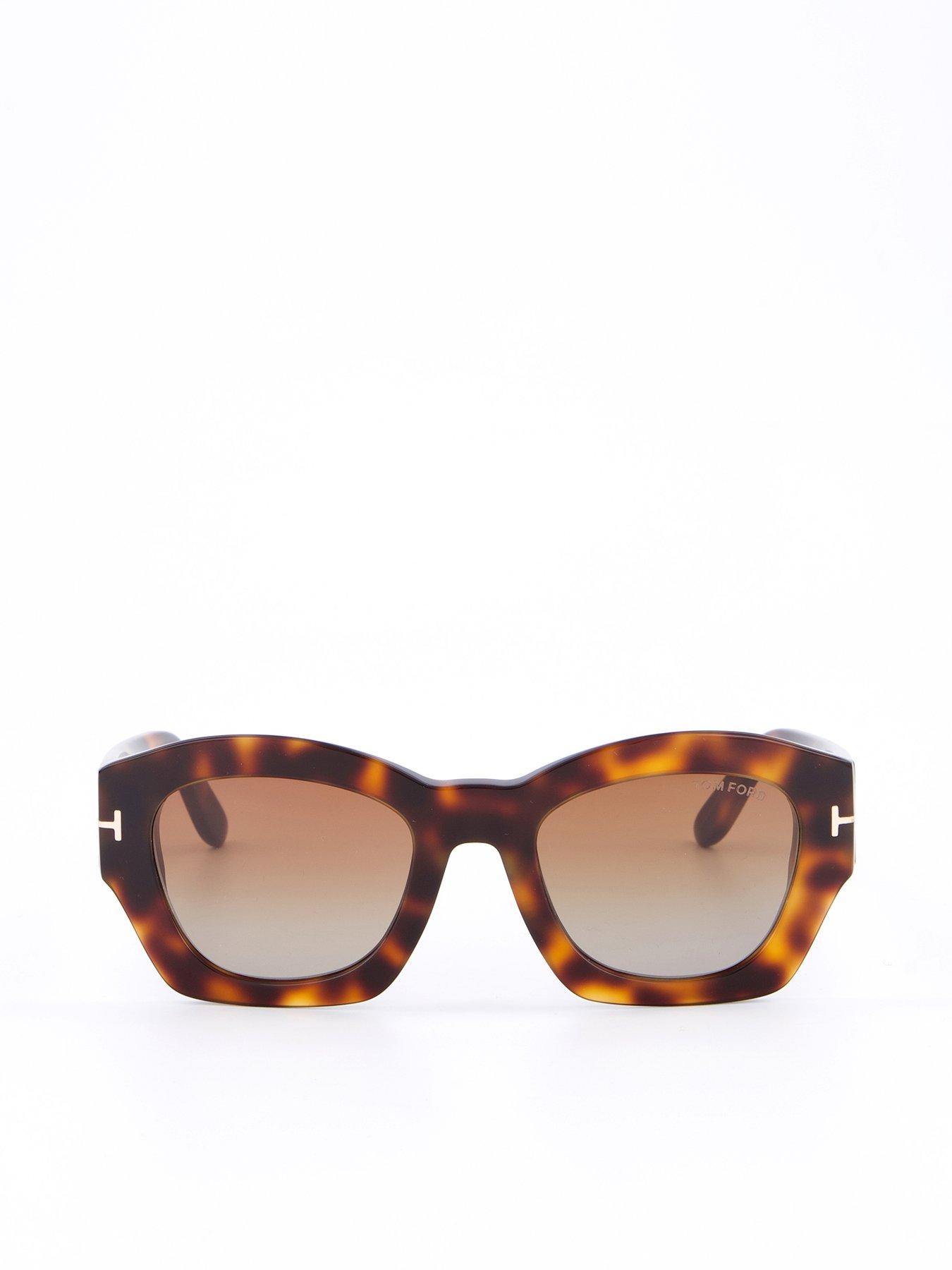 Tom Ford Guilliana Geometric Sunglasses - Blonde Havana