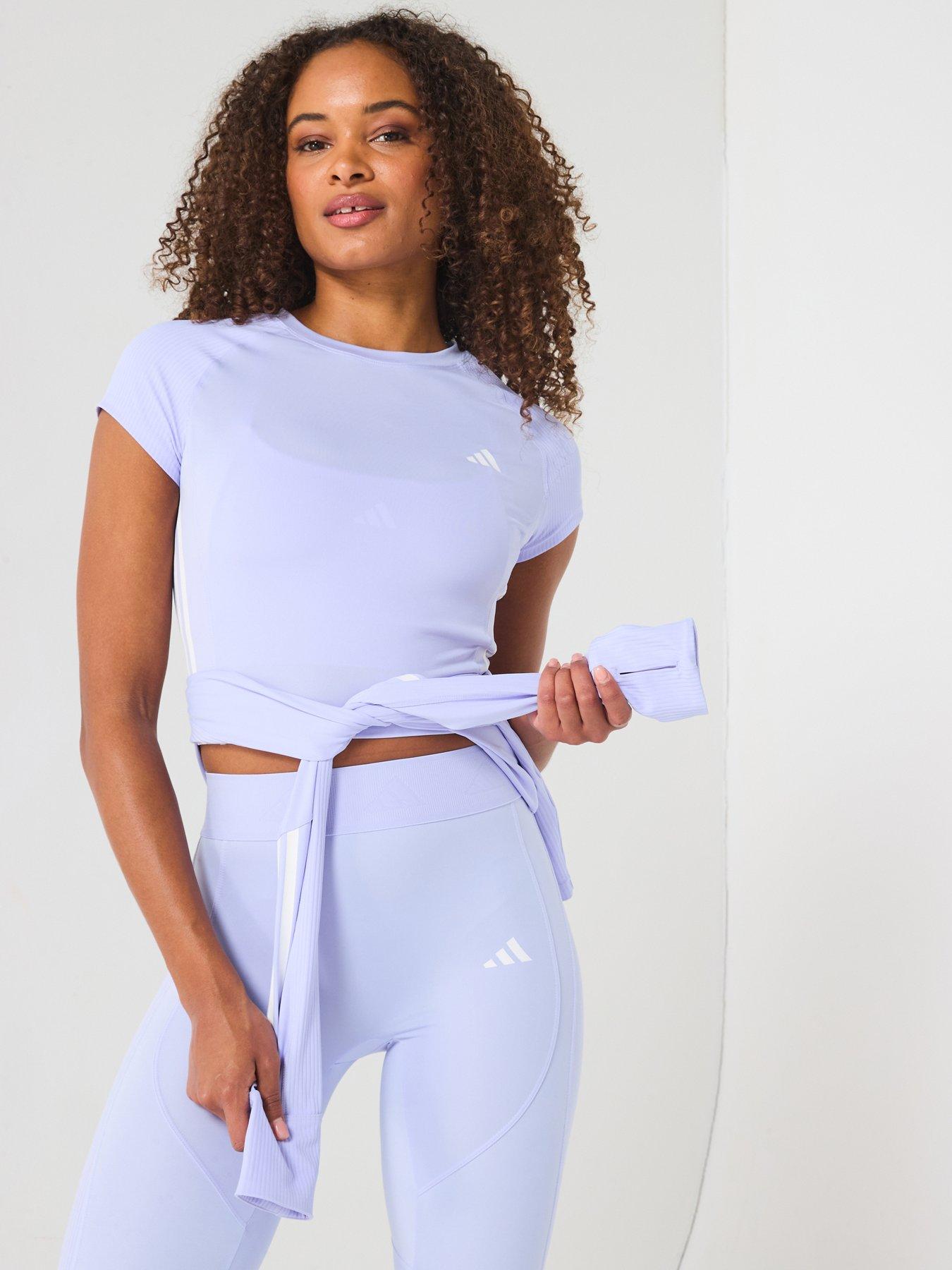 undefined Womens Training Hyperglam Cropped T-Shirt - Purple