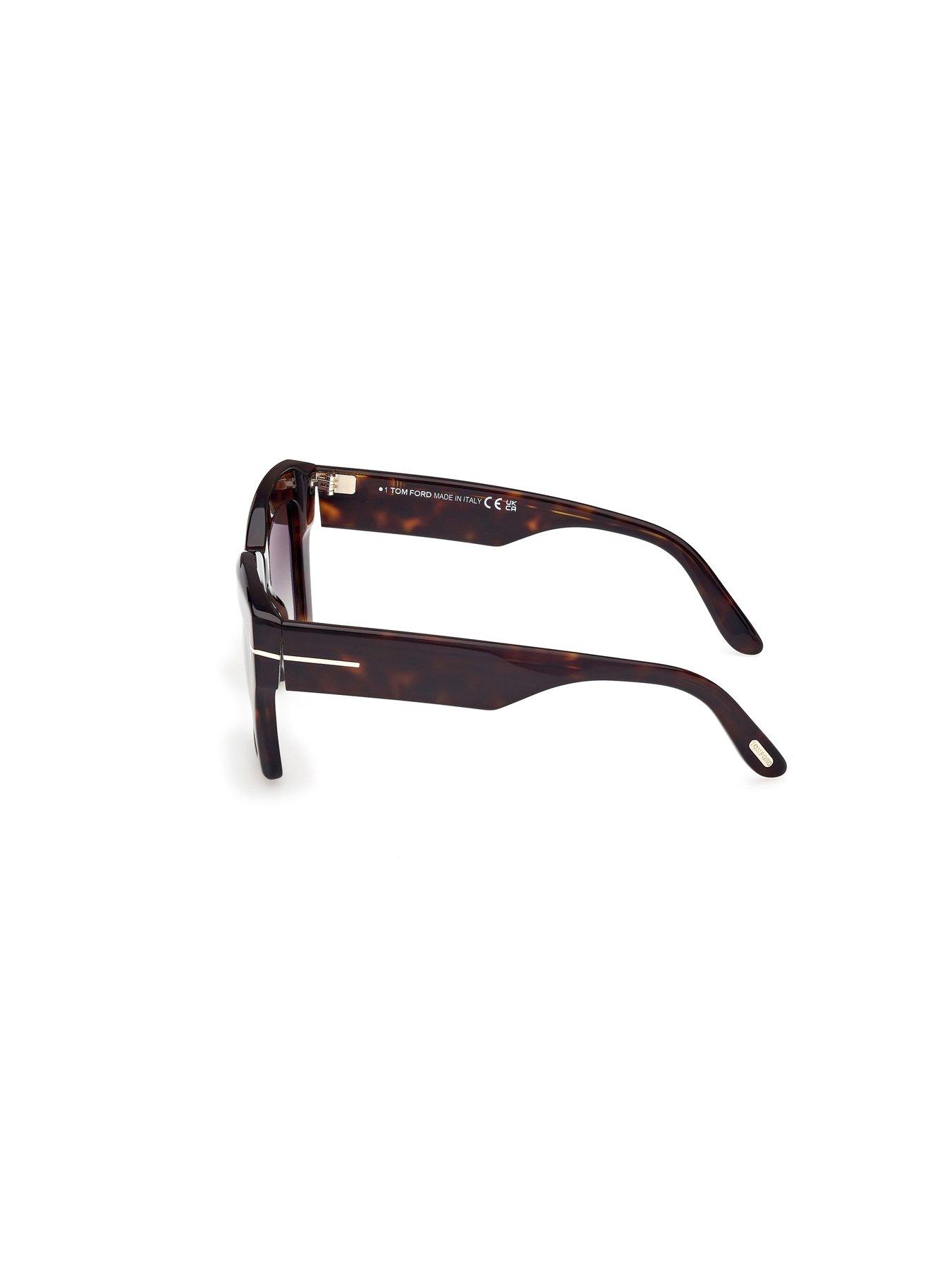  image of tom-ford-luna-butterfly-sunglasses-dark-havana