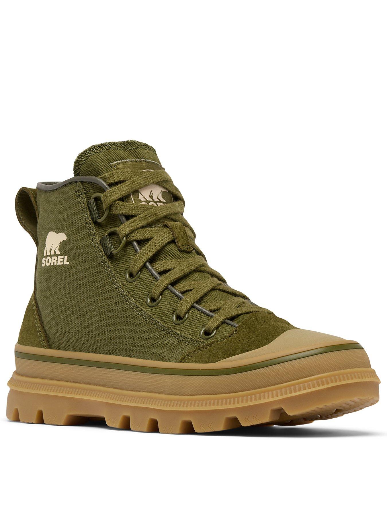  image of sorel-womens-scout-n-about-mid-sneaker-green