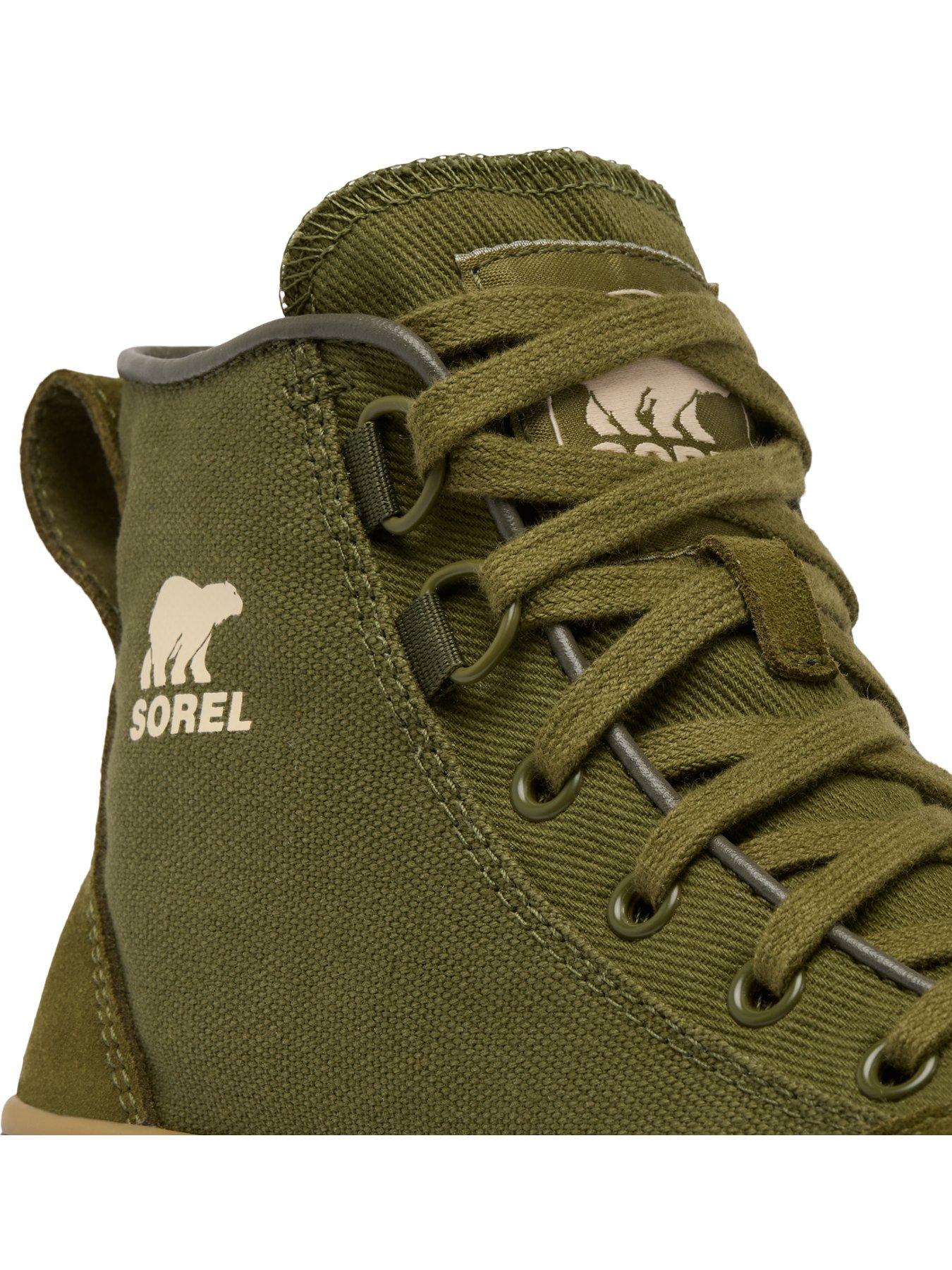  image of sorel-womens-scout-n-about-mid-sneaker-green