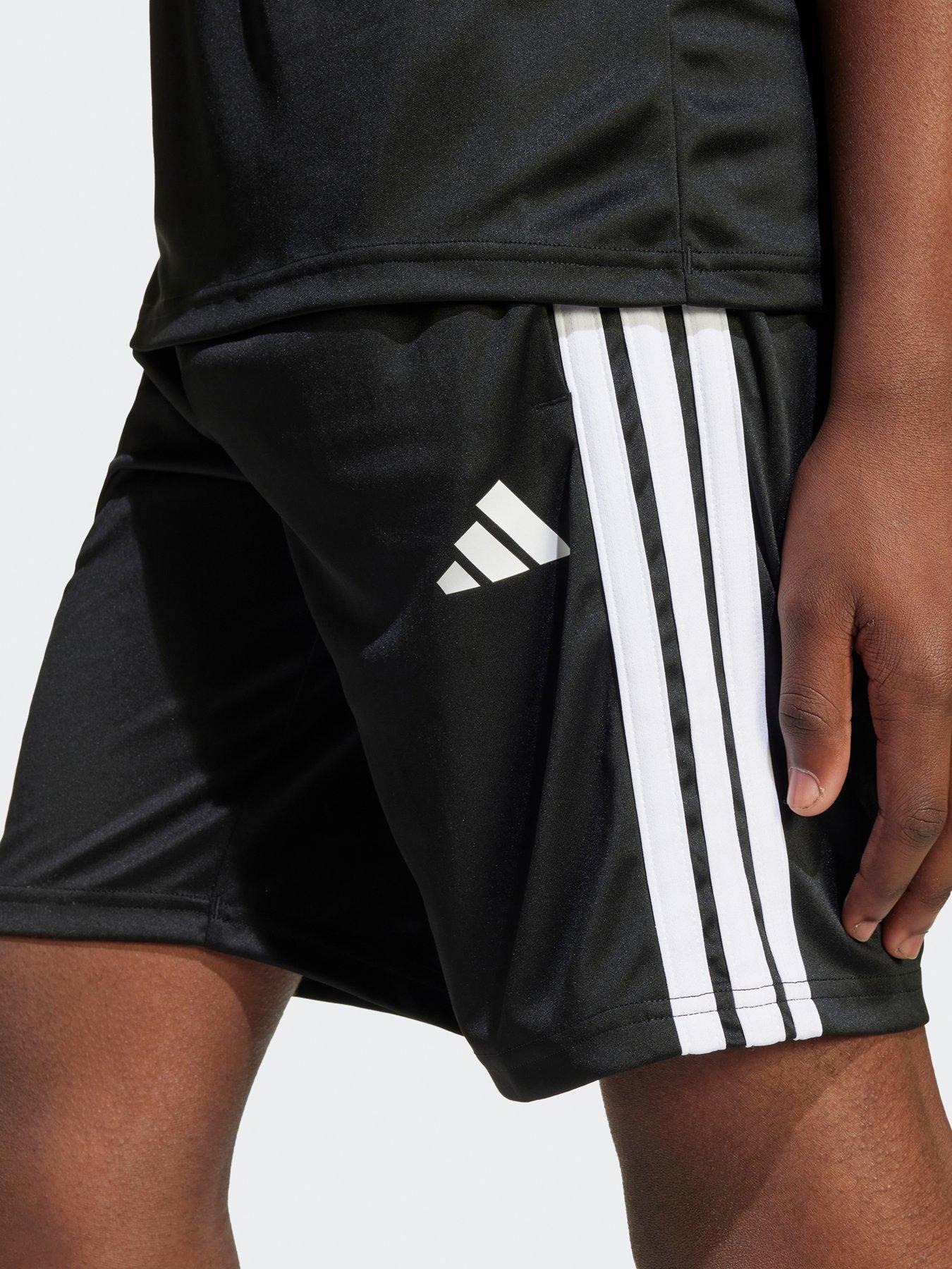  image of adidas-junior-boys-train-essentials-3-stripe-set-black