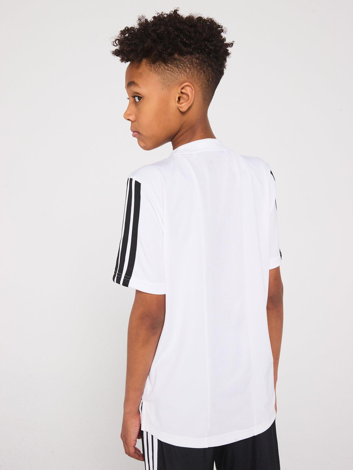  image of adidas-junior-boys-train-essentials-3-stripe-t-shirt-white