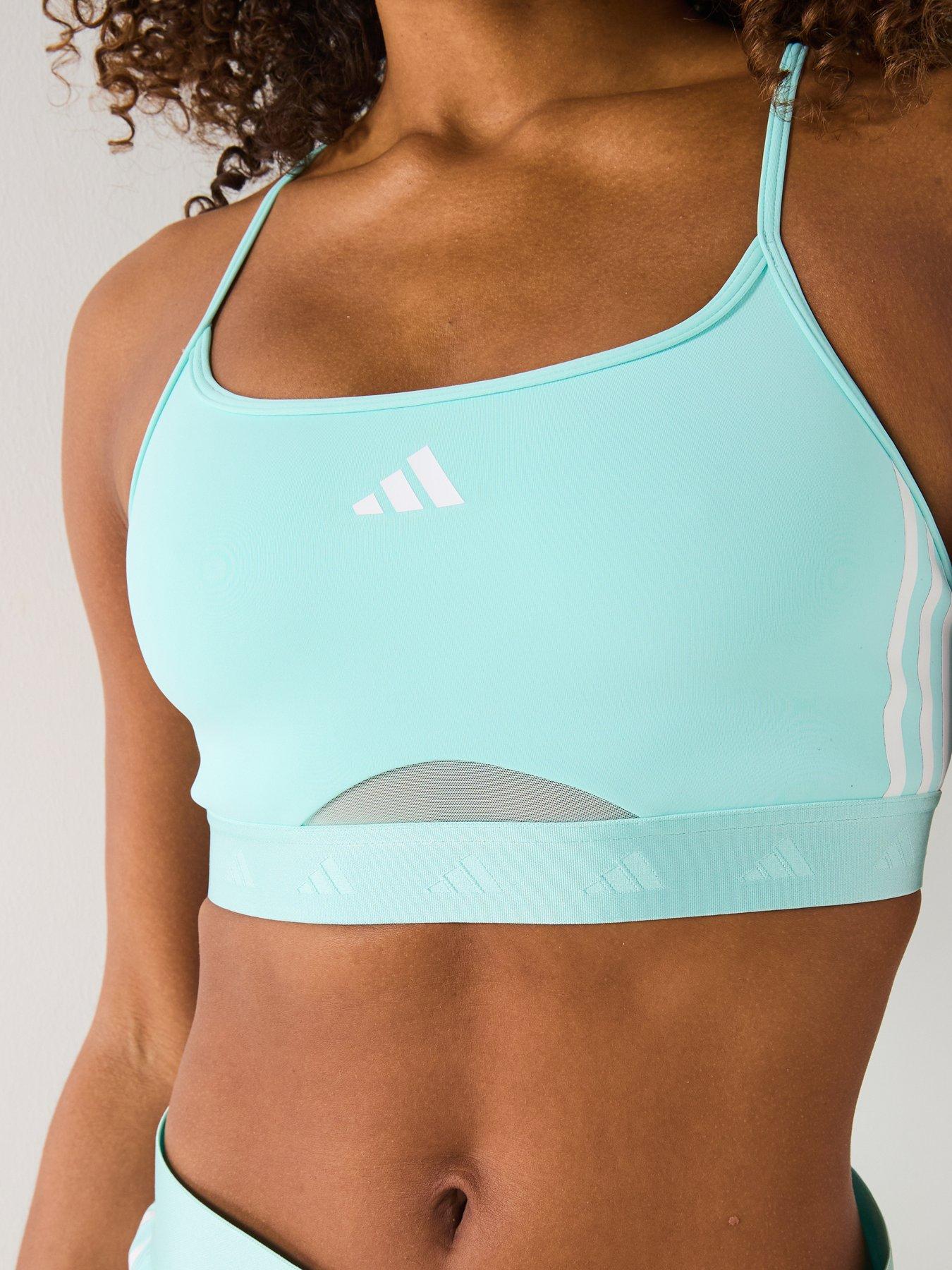  image of adidas-womens-training-hyperglam-bralette-semi-flash-aquawhite