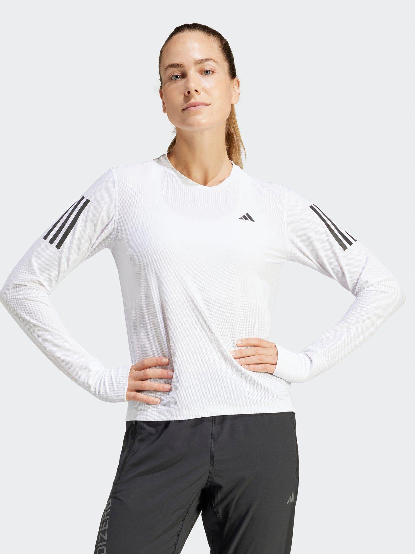 undefined Womens Running Own The Run Long Sleeve Top - White