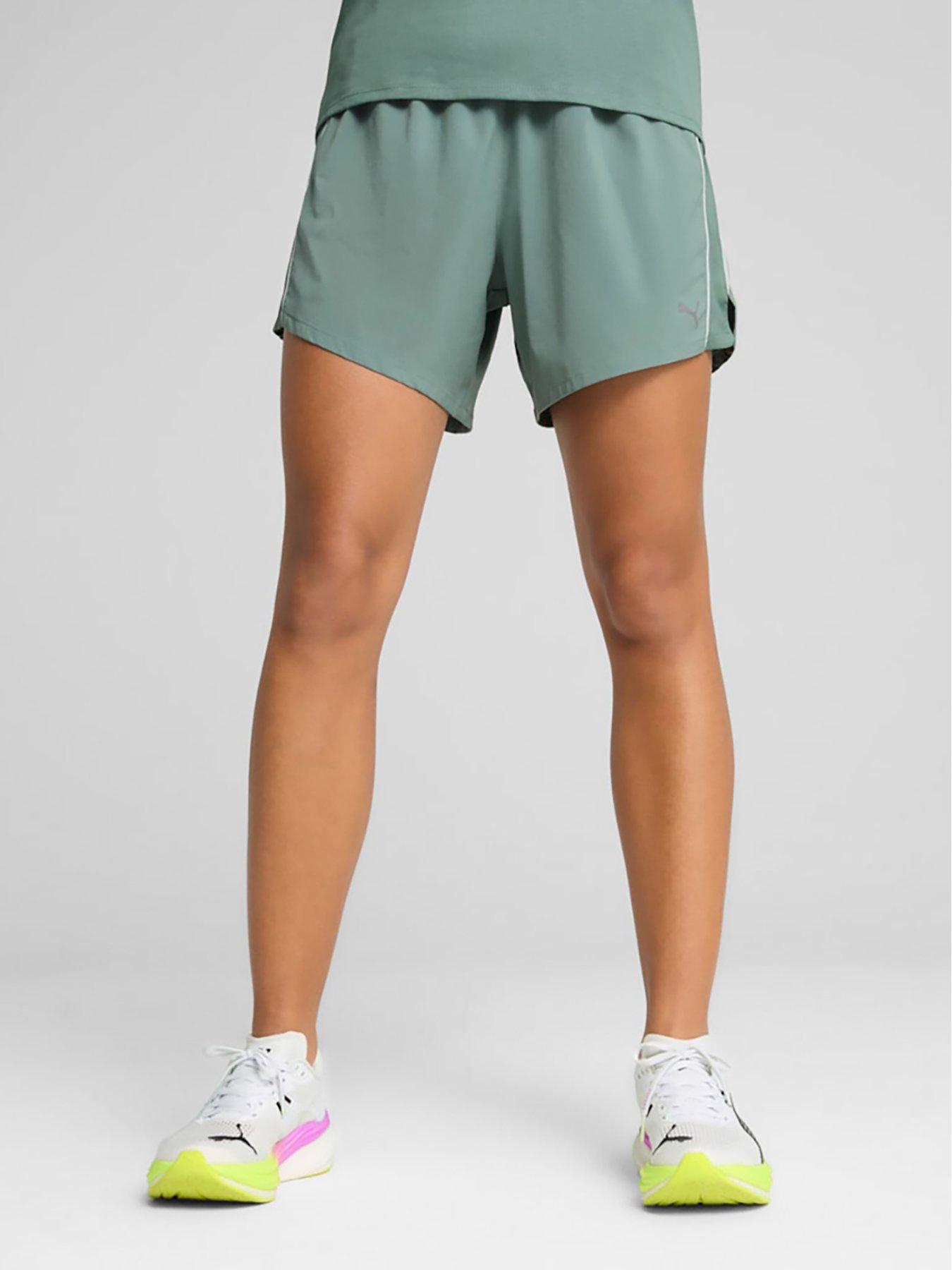 undefined Womens Running Velocity 5Inch Shorts - Green
