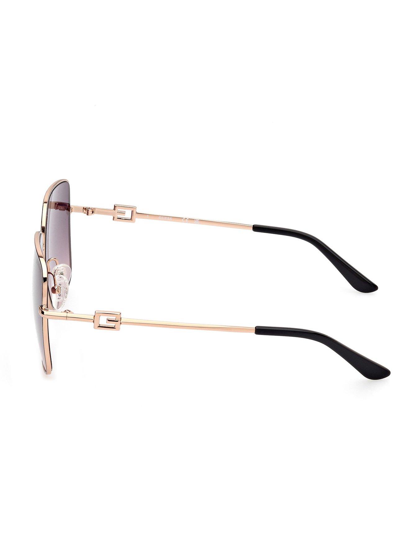  image of guess-square-metal-frame-logo-sunglasses-blackother