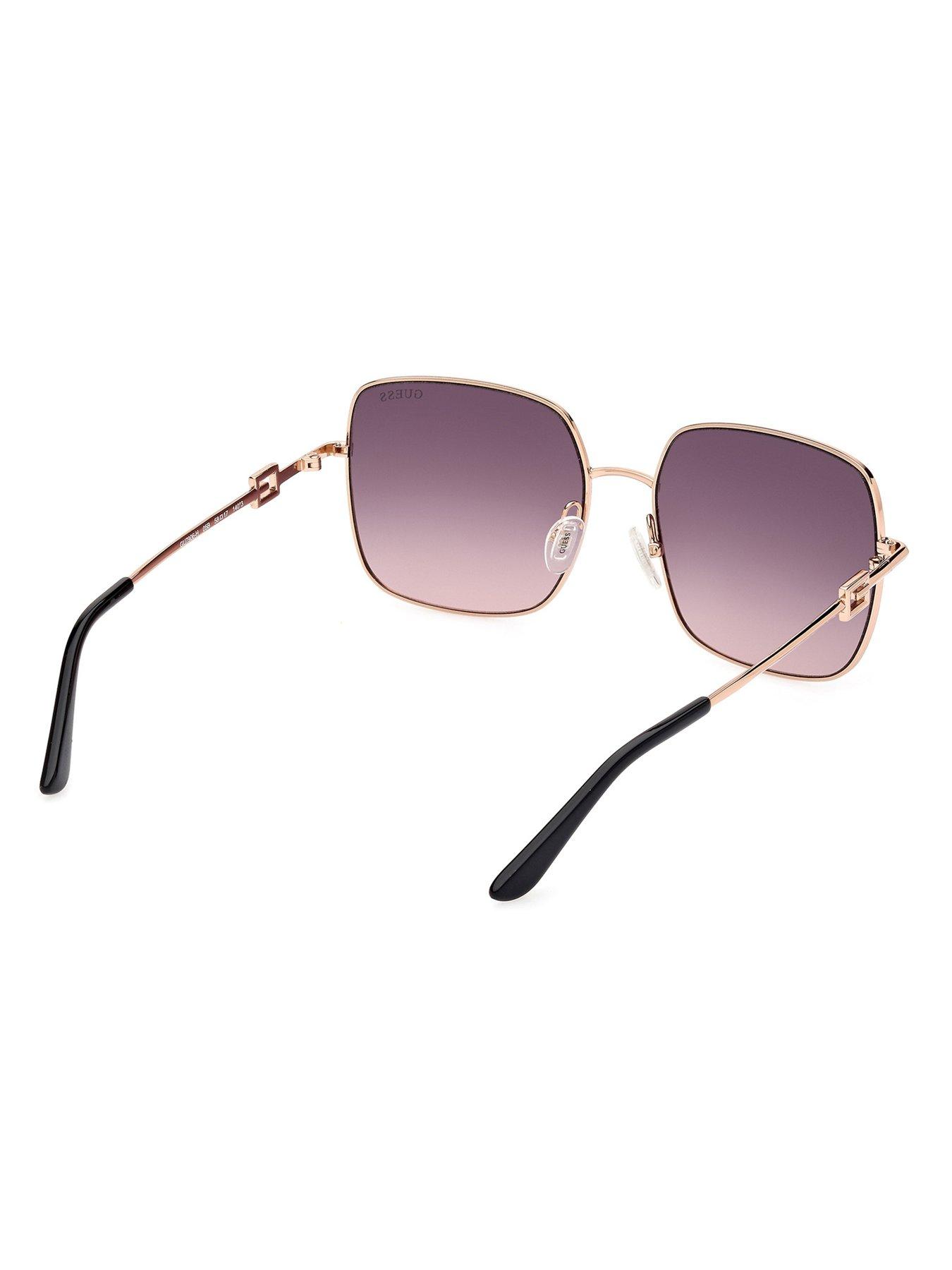  image of guess-square-metal-frame-logo-sunglasses-blackother