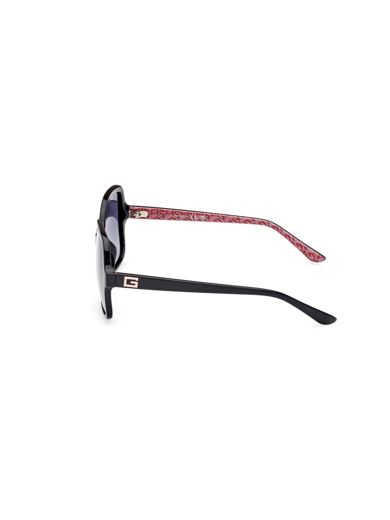 Image 2 of 4 of Guess Square Oversized Sunglasses - Black