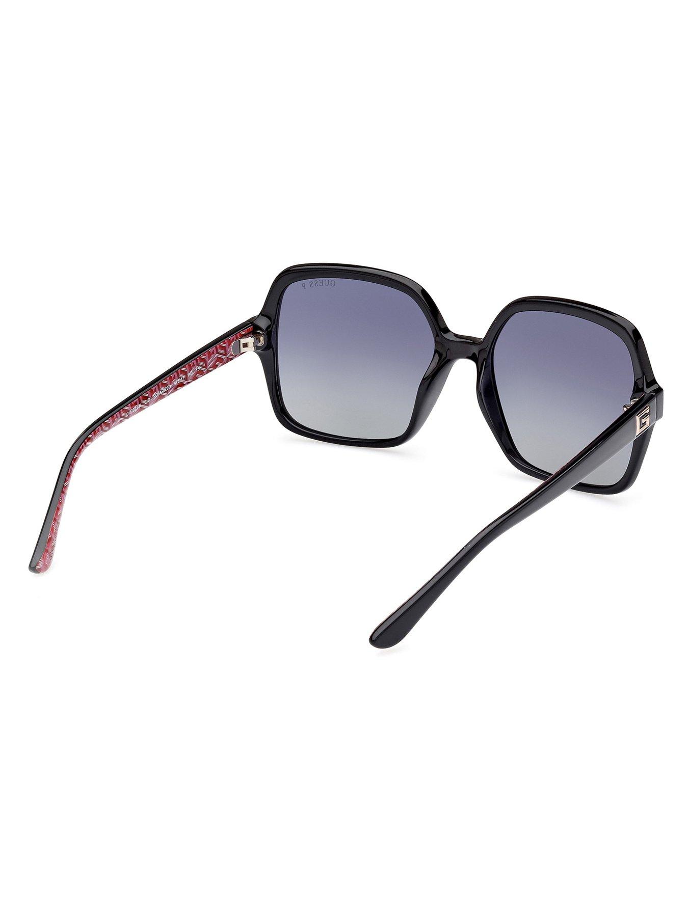Image 3 of 4 of Guess Square Oversized Sunglasses - Black