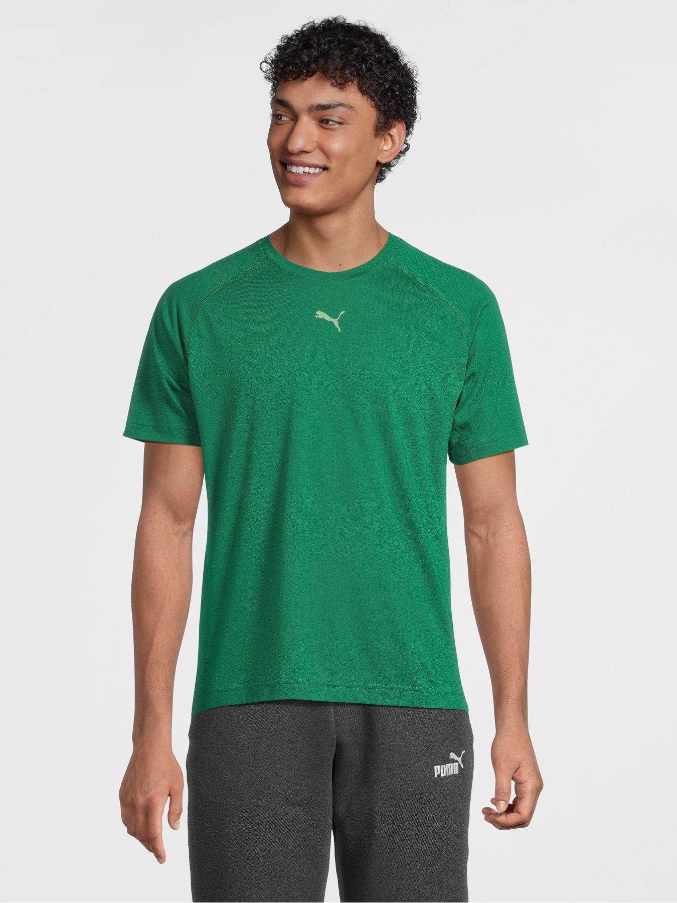 undefined Mens Running Evolve T-Shirt - Vine - Green