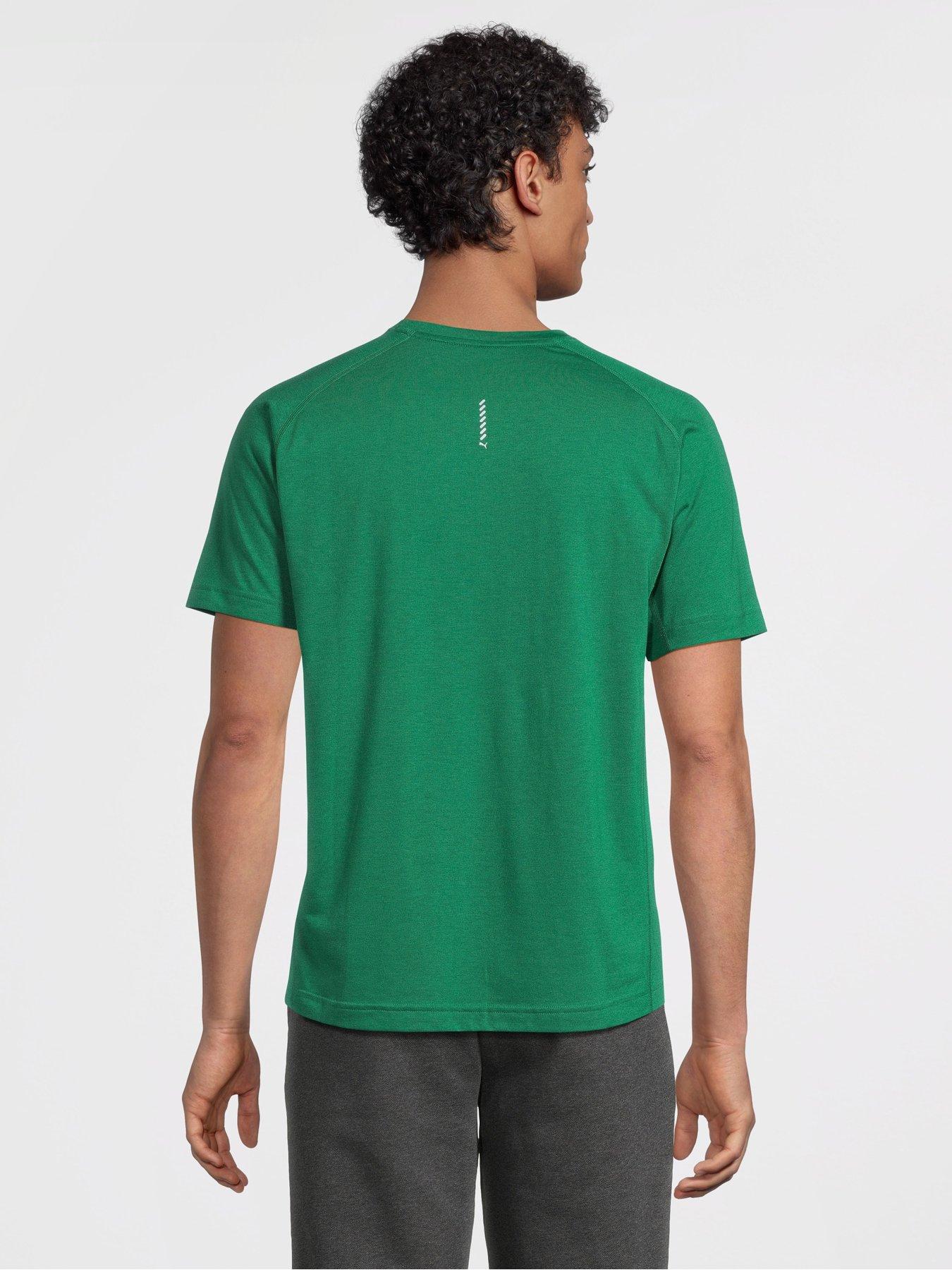 Image 2 of 5 of Puma Mens Running Evolve T-Shirt - Vine - Green