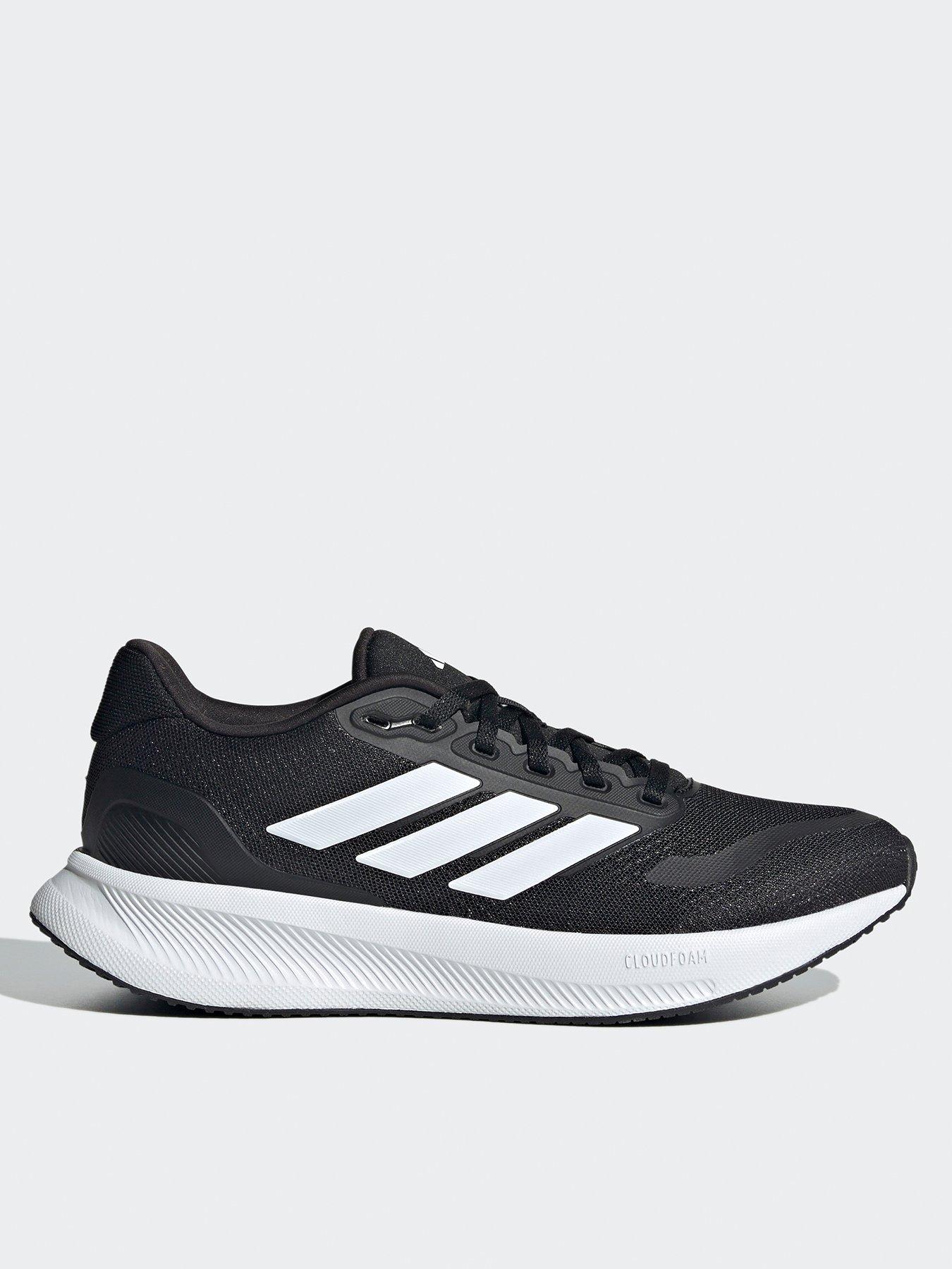  image of adidas-womens-running-runfalcon-5-wide-fit-trainers-blackwhite