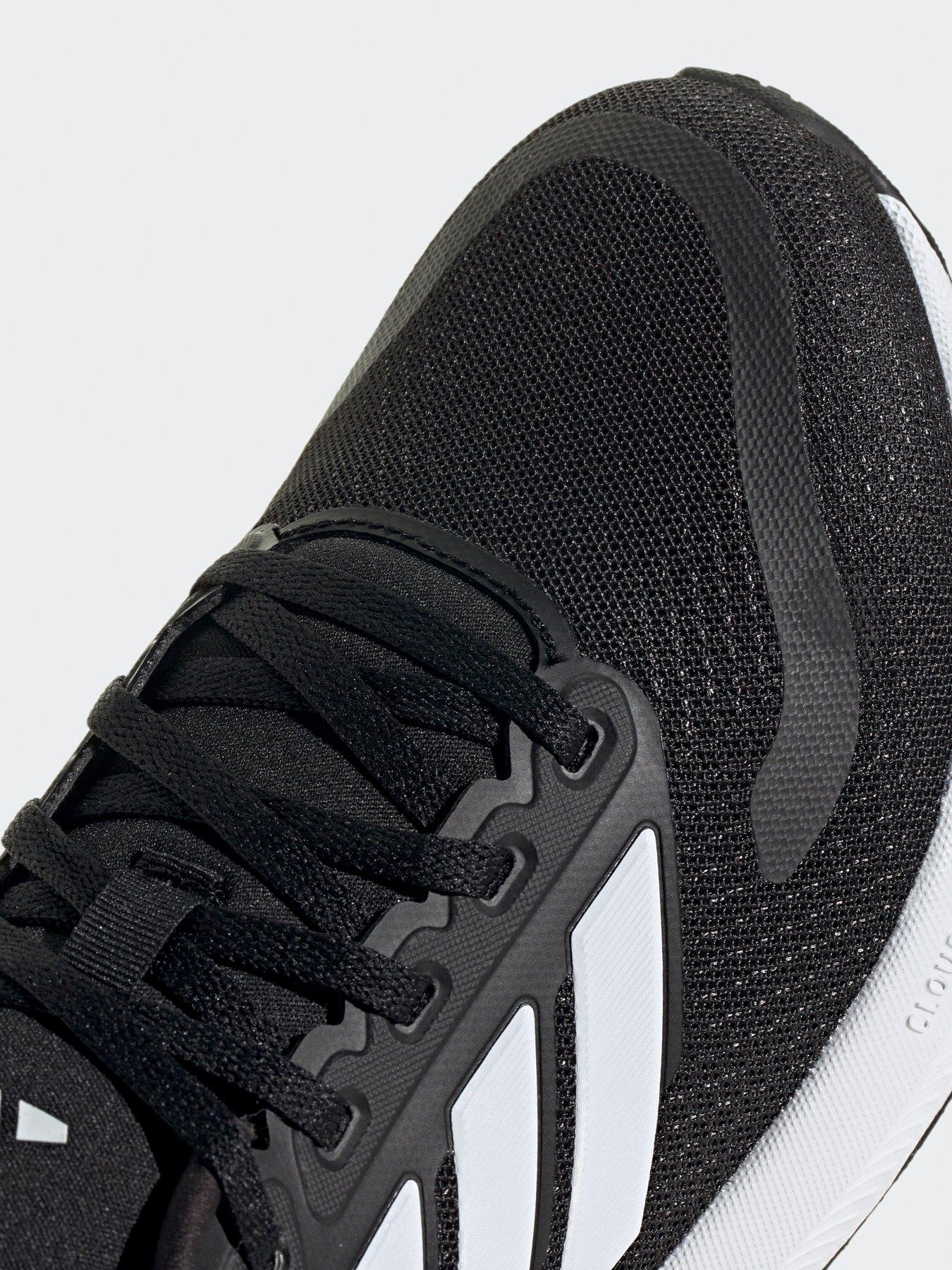  image of adidas-womens-running-runfalcon-5-wide-fit-trainers-blackwhite