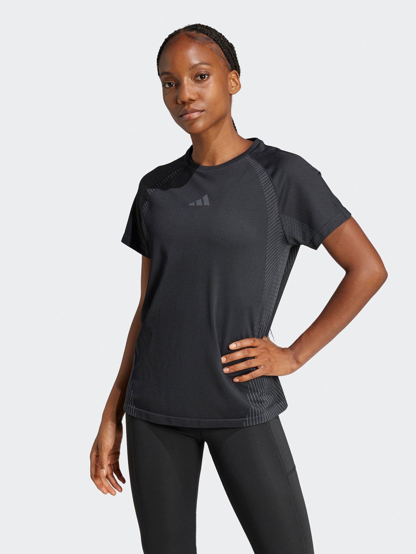 undefined Womens Training Seamless T-Shirt - Black