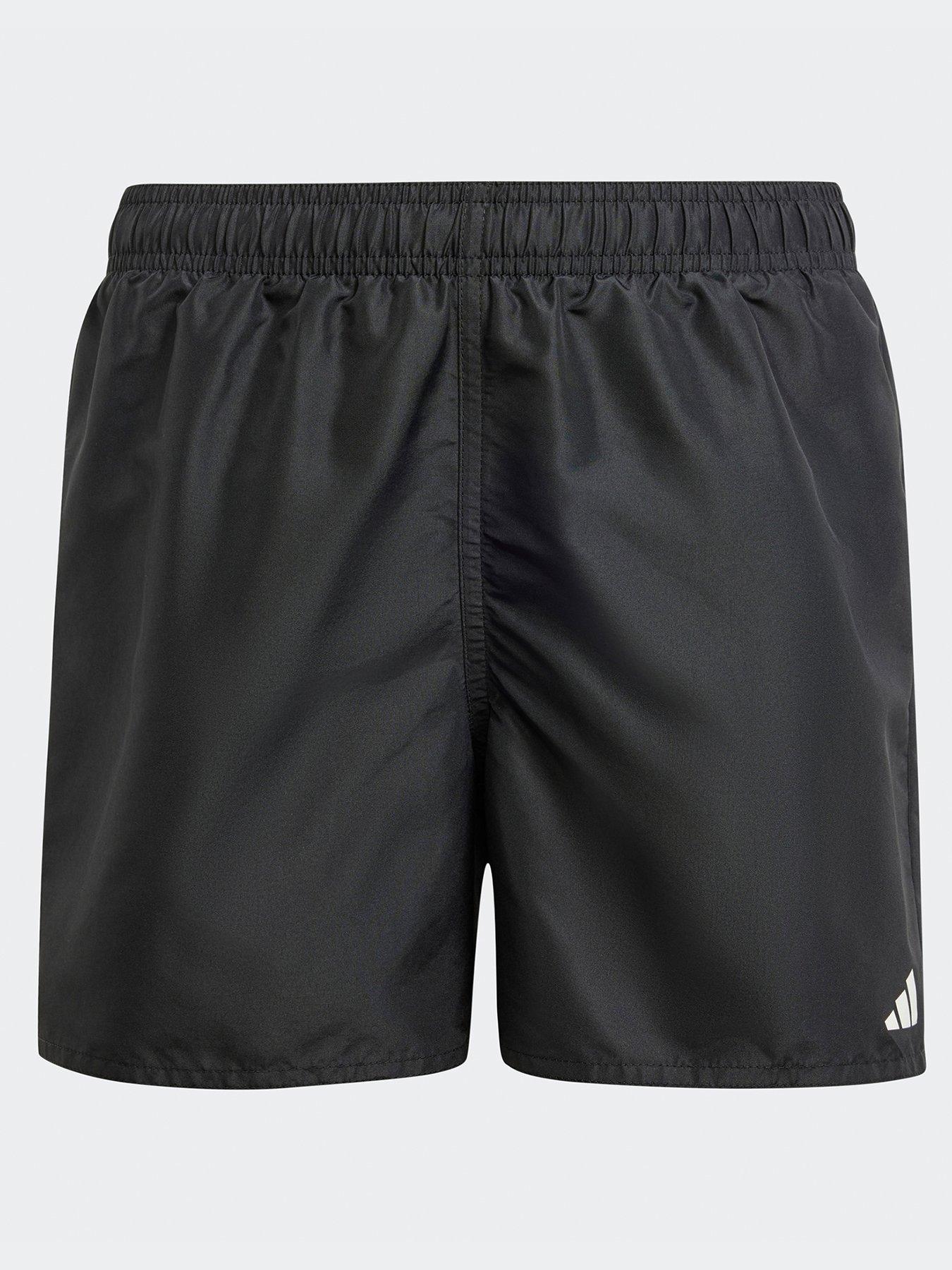 adidas Kids Boys Solid Swim Shorts - Black