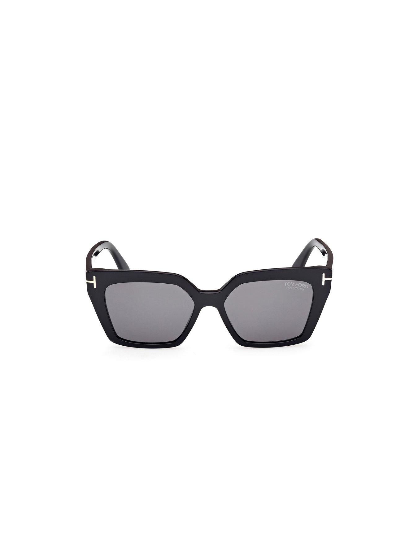  image of tom-ford-winona-cat-sunglasses-shiny-black