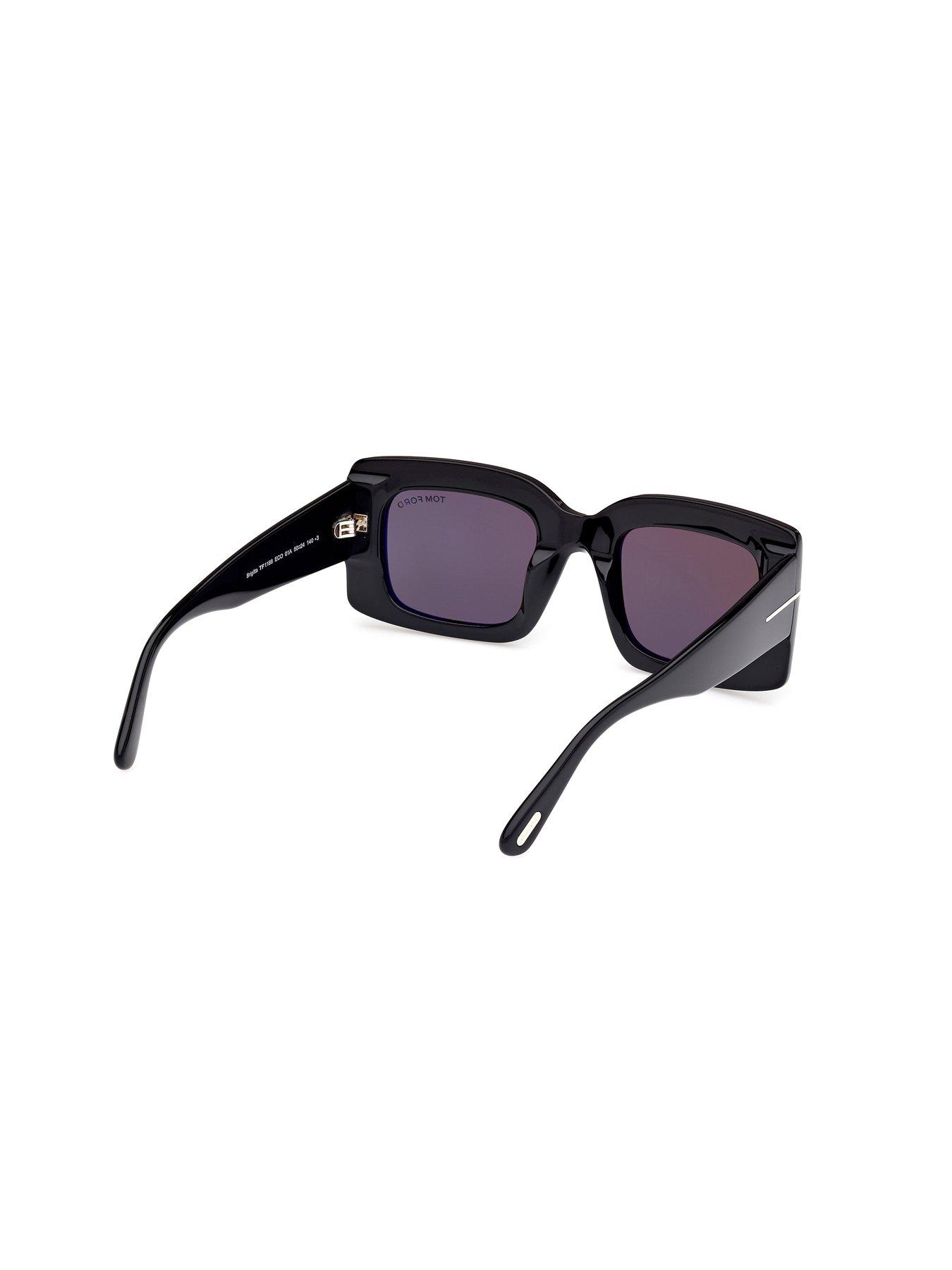  image of tom-ford-brigitta-rectangular-sunglasses-black